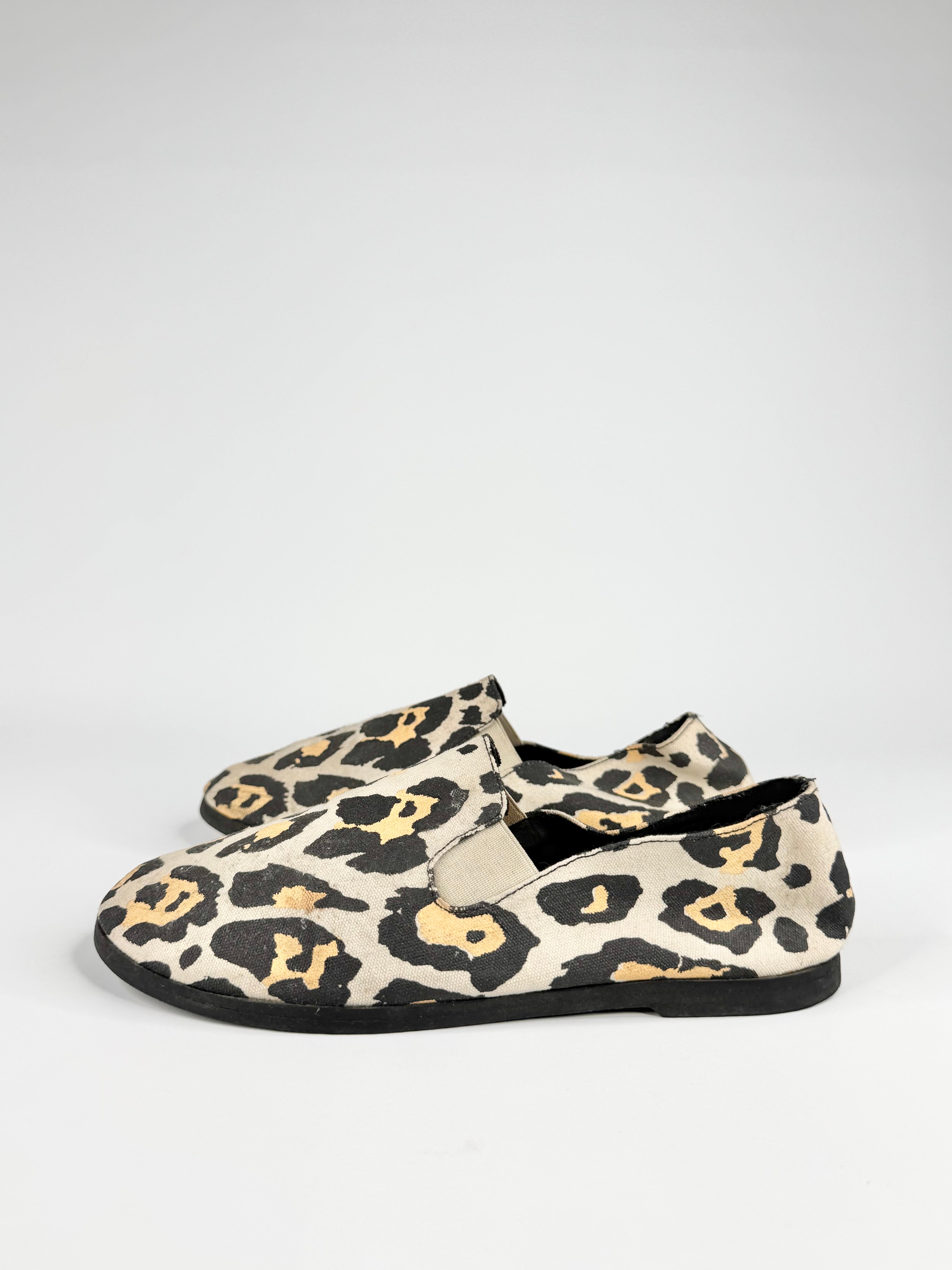 Stella McCartney Leopard Print Slip On Loafers - EU37