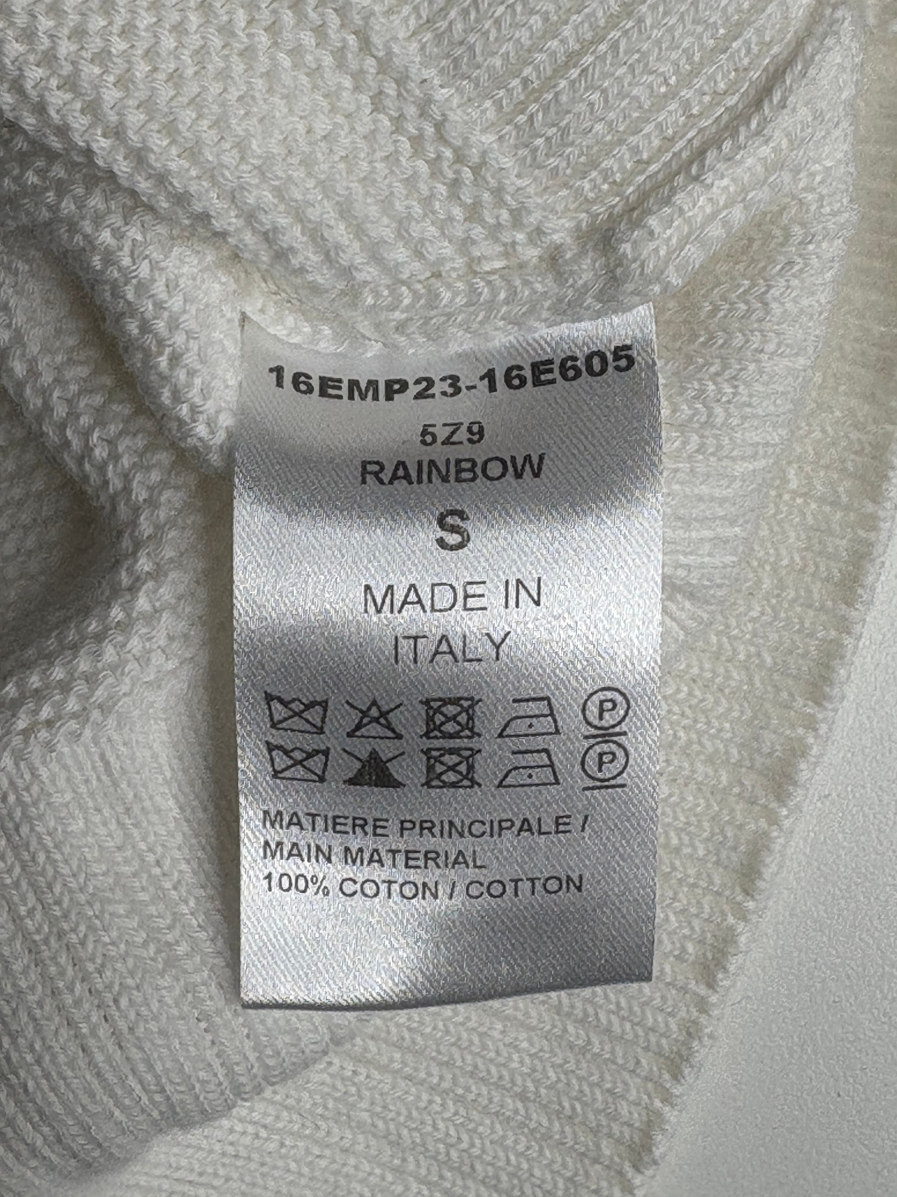 Chloé White Rainbow-Stripe Knitted Sweater - AU8/10