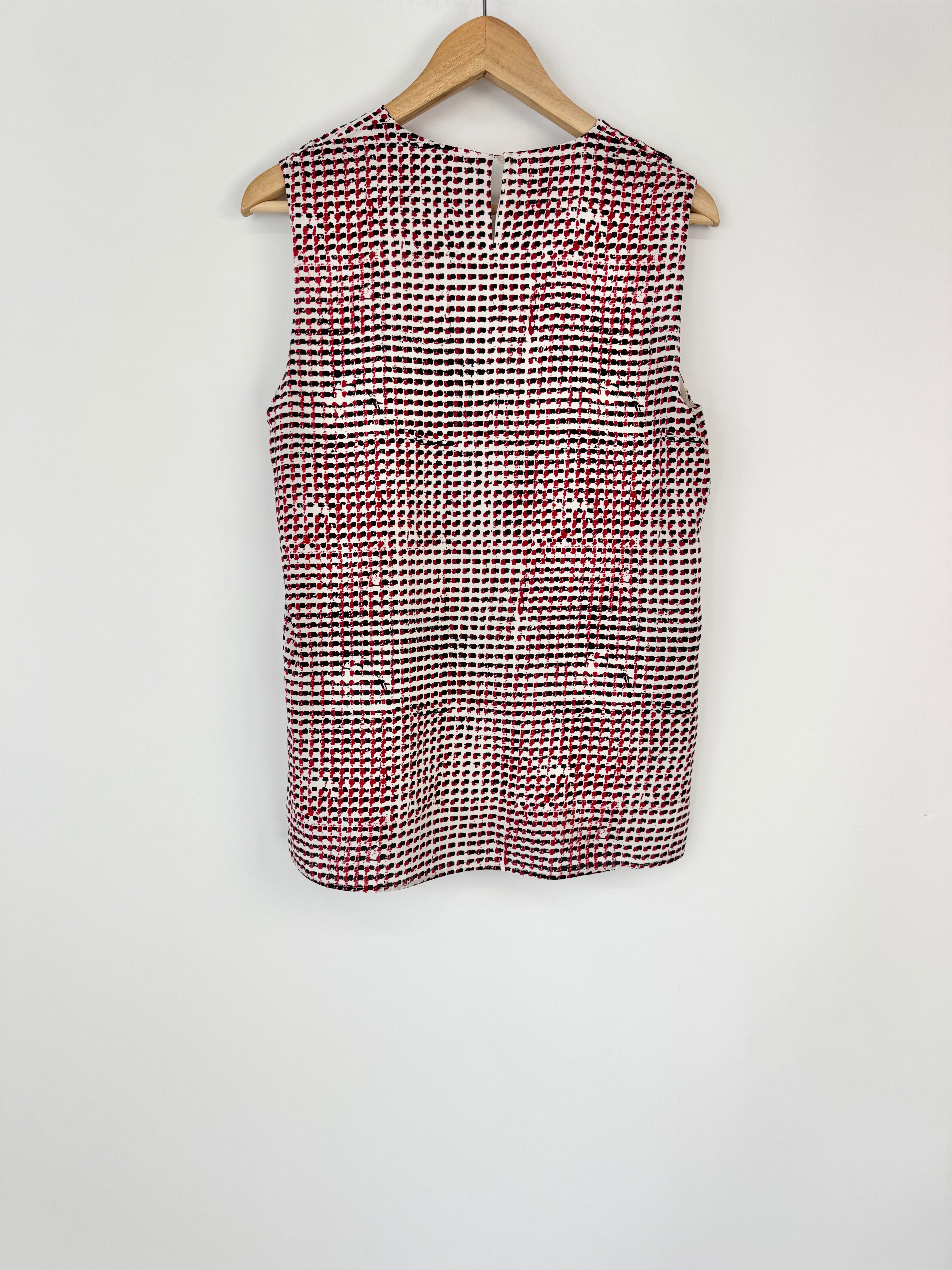 Hugo Boss Red Blue & White Tie Top - AU8/10