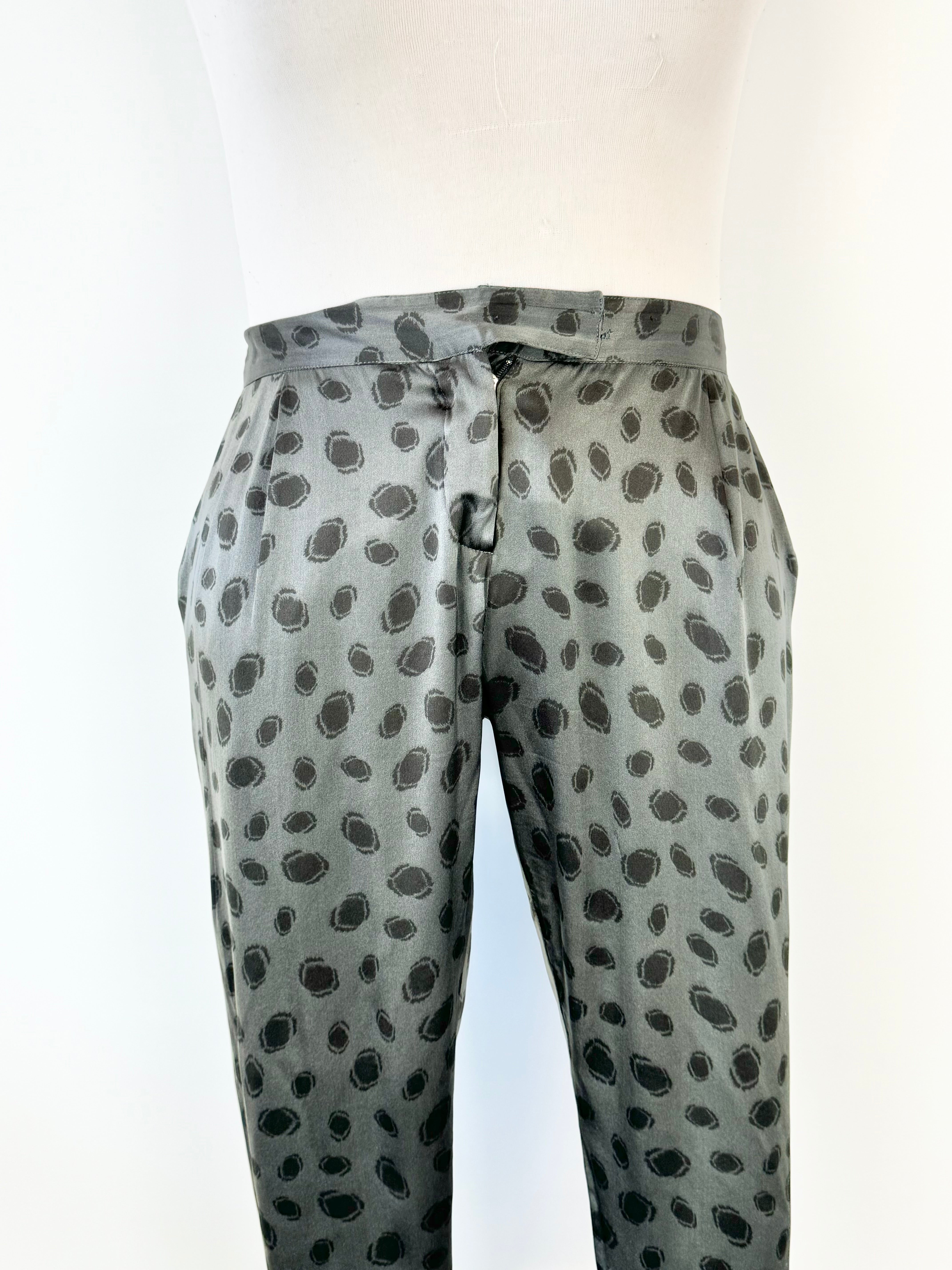 Rabens Saloner Silk Dot Slacks - AU12