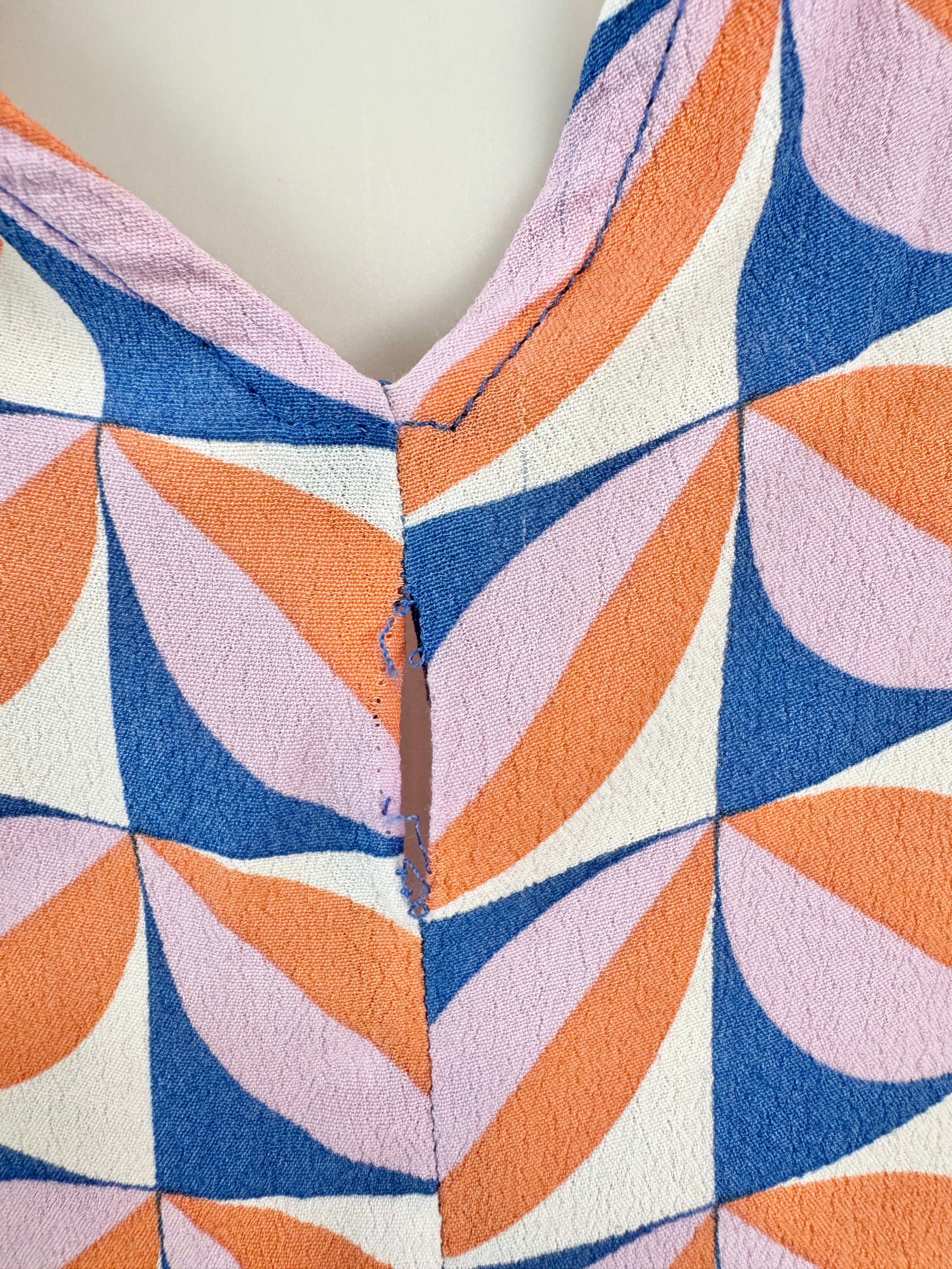 Mister Zimi Geometric Patterned Oversized Sleeveless Dress - AU6
