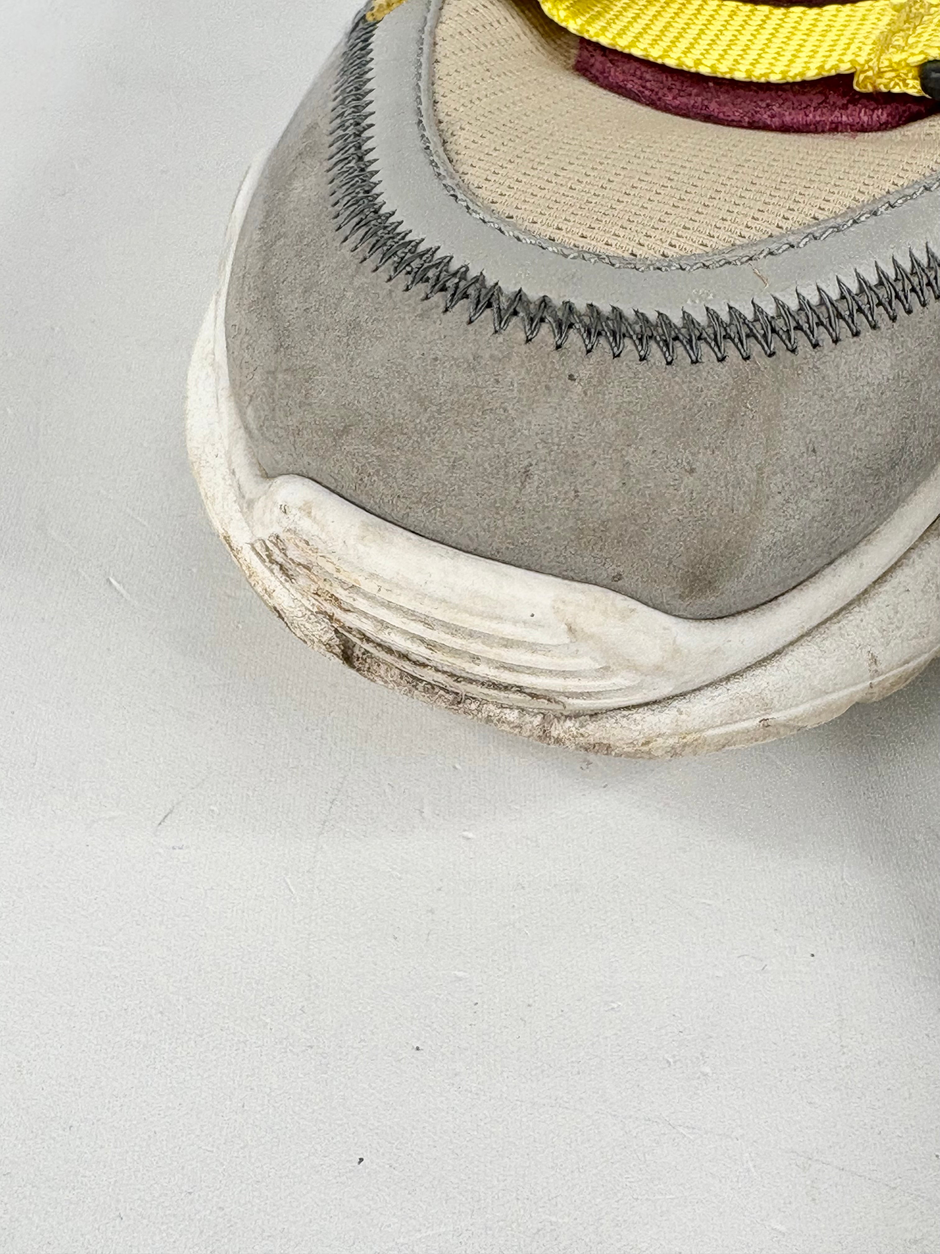 Chloé Grey, Maroon & Yellow 'Sonnie' Sneakers - EU40