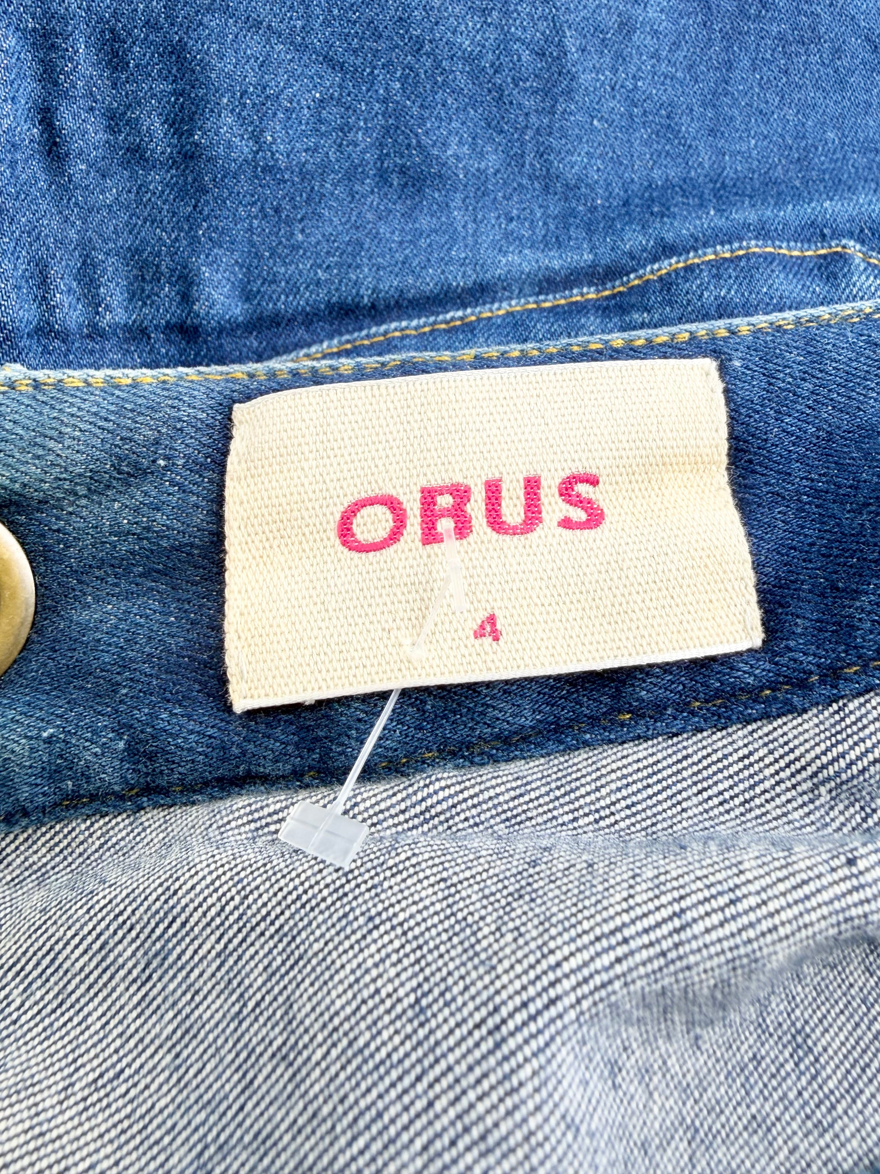 Obus Blue Retro Inspired Denim Mini Skirt - AU14