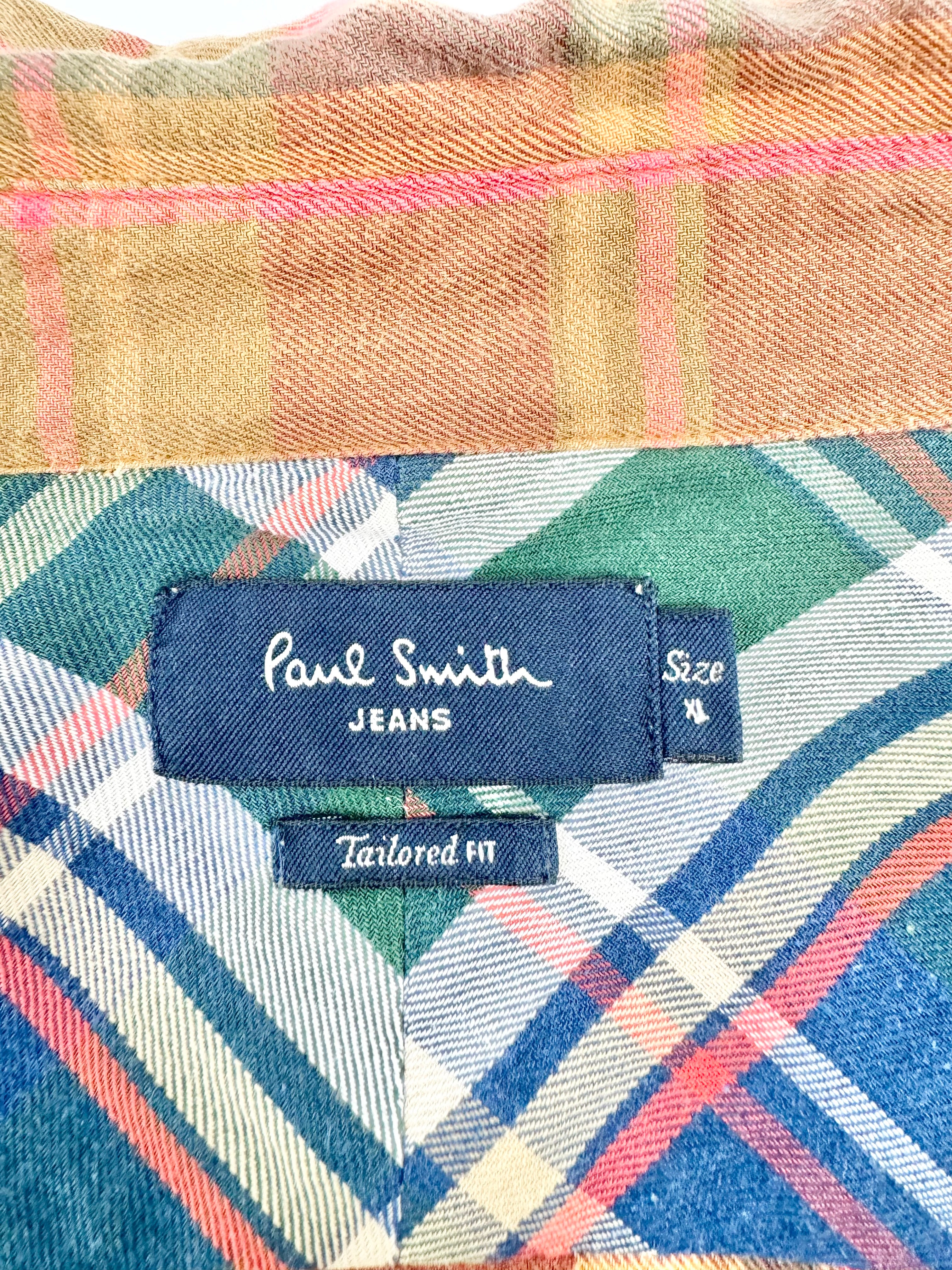 Paul Smith Rust Plaid Shirt - XL