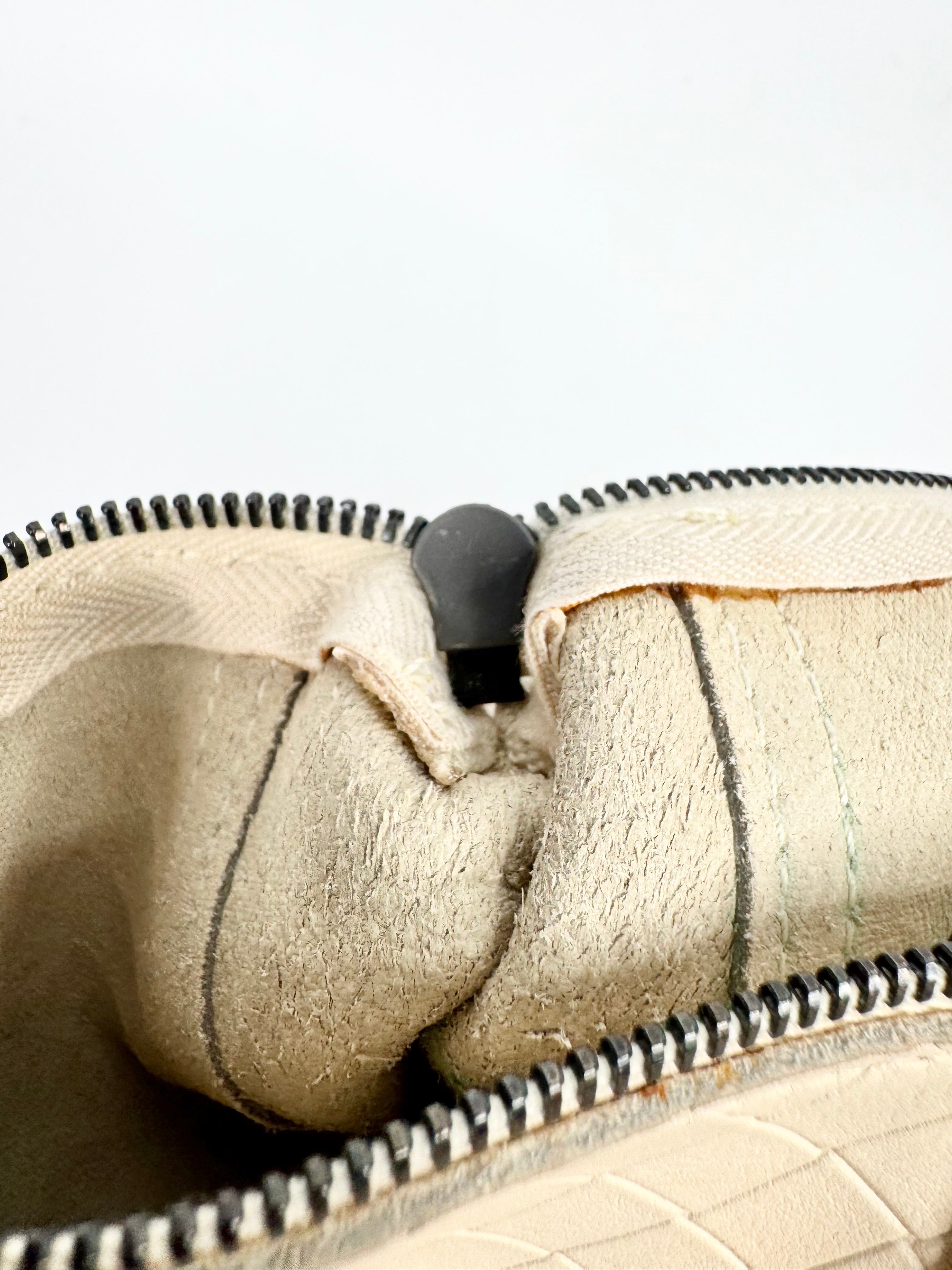 Bottega Veneta Cream Cosmetic Bag