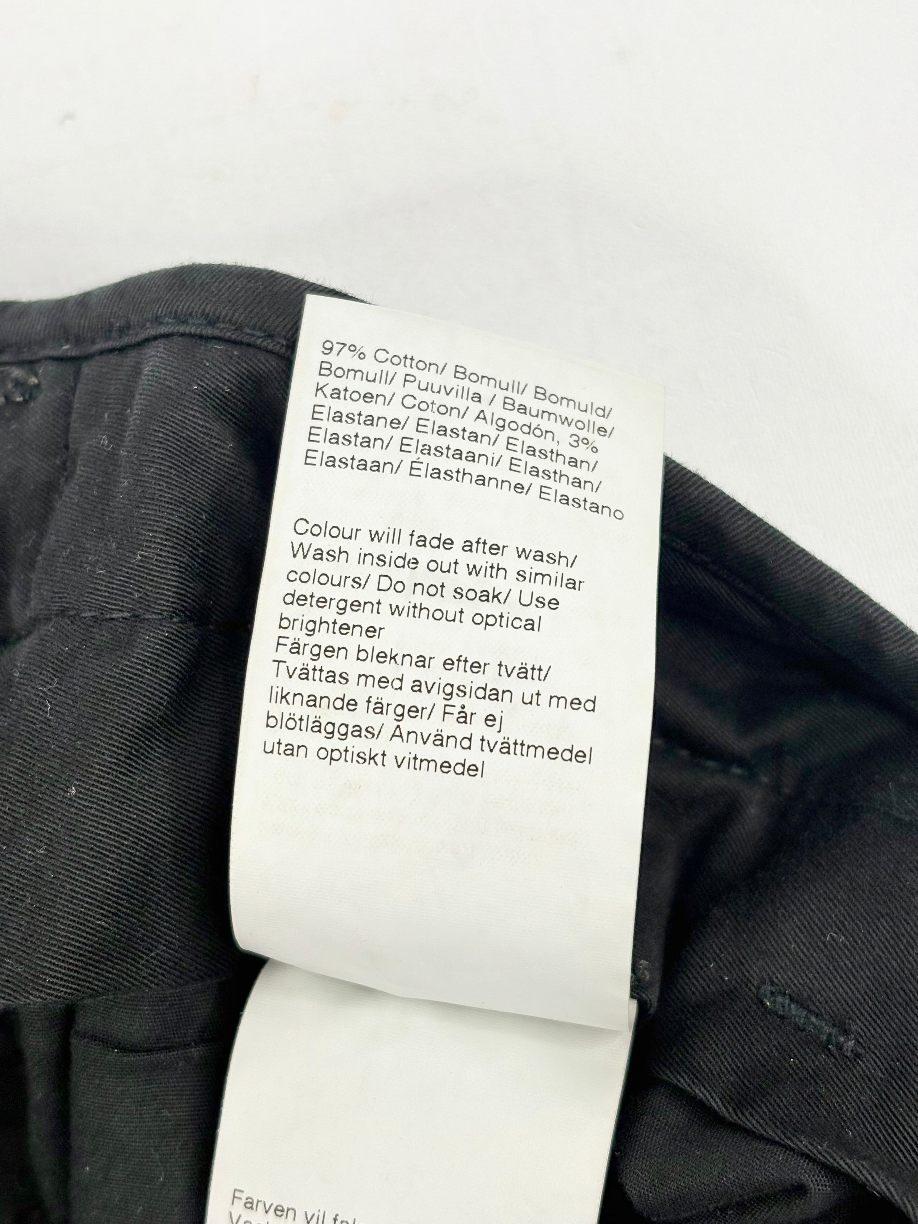 Filippa K Black Skinny-Fit 'Liam' Chinos - S