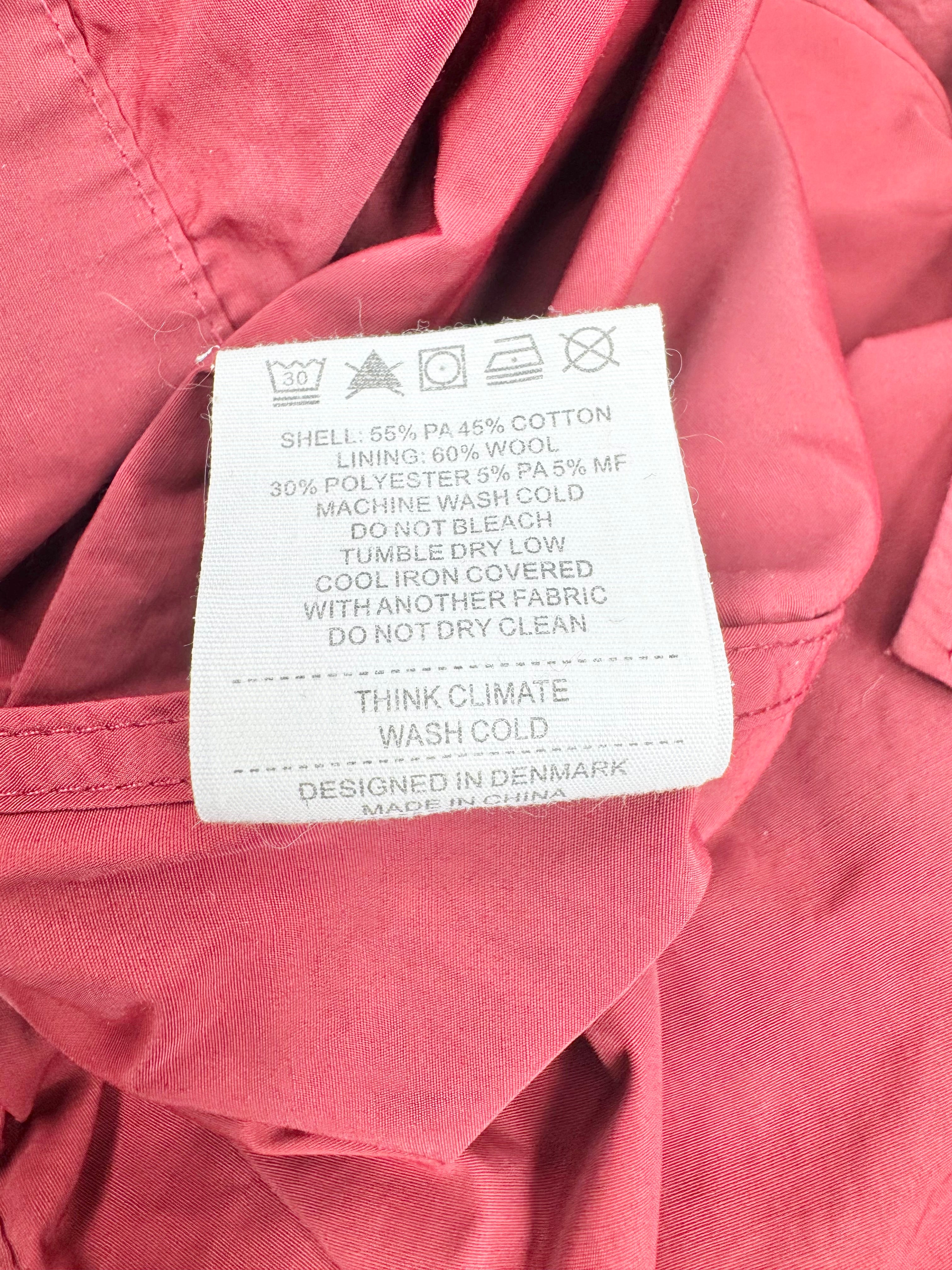 Norse Projects 'Thor Light' Vermillion Rain Coat - XL