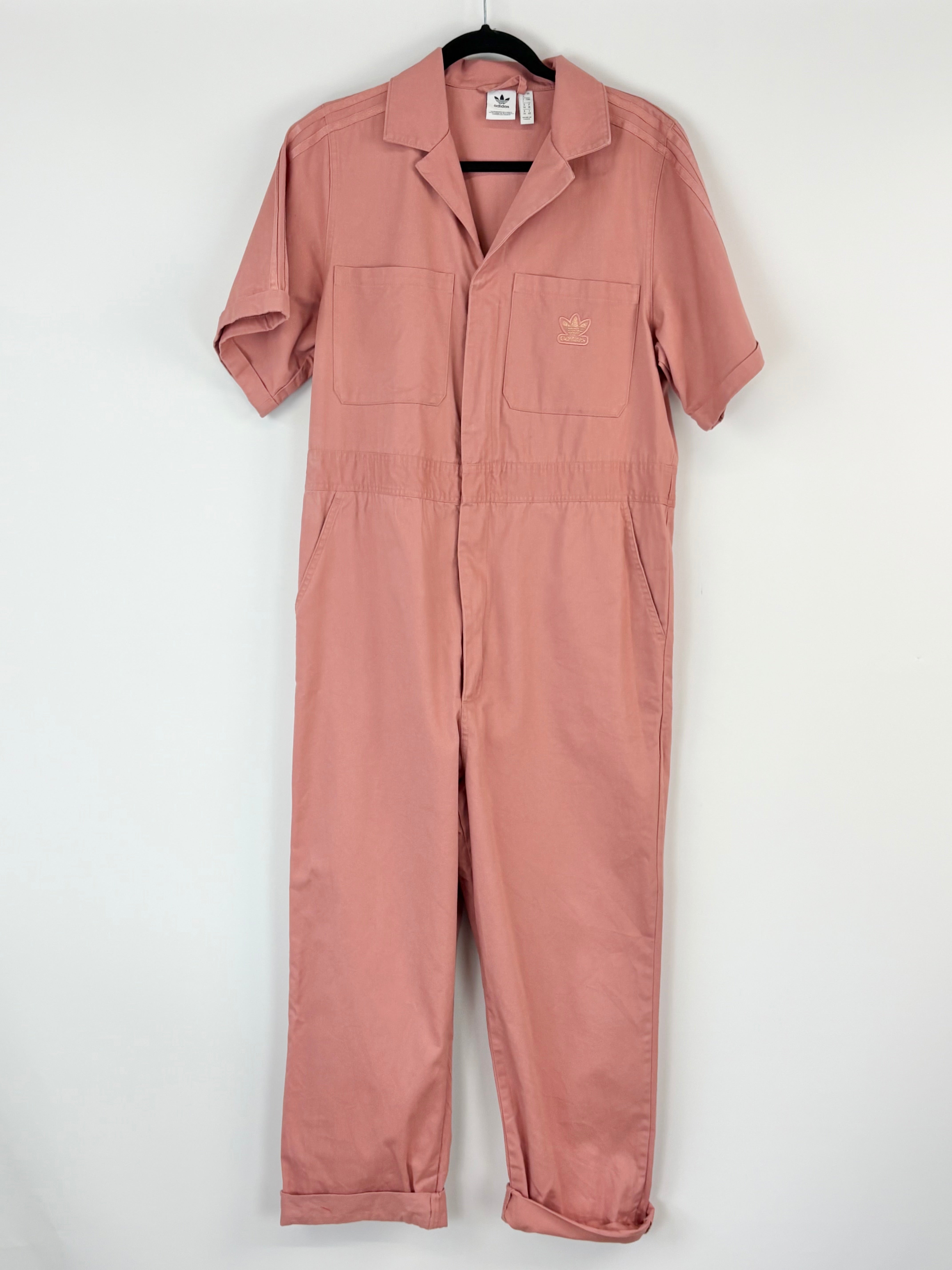 Adidas Pink Trefoil-Logo Jumpsuit - AU8