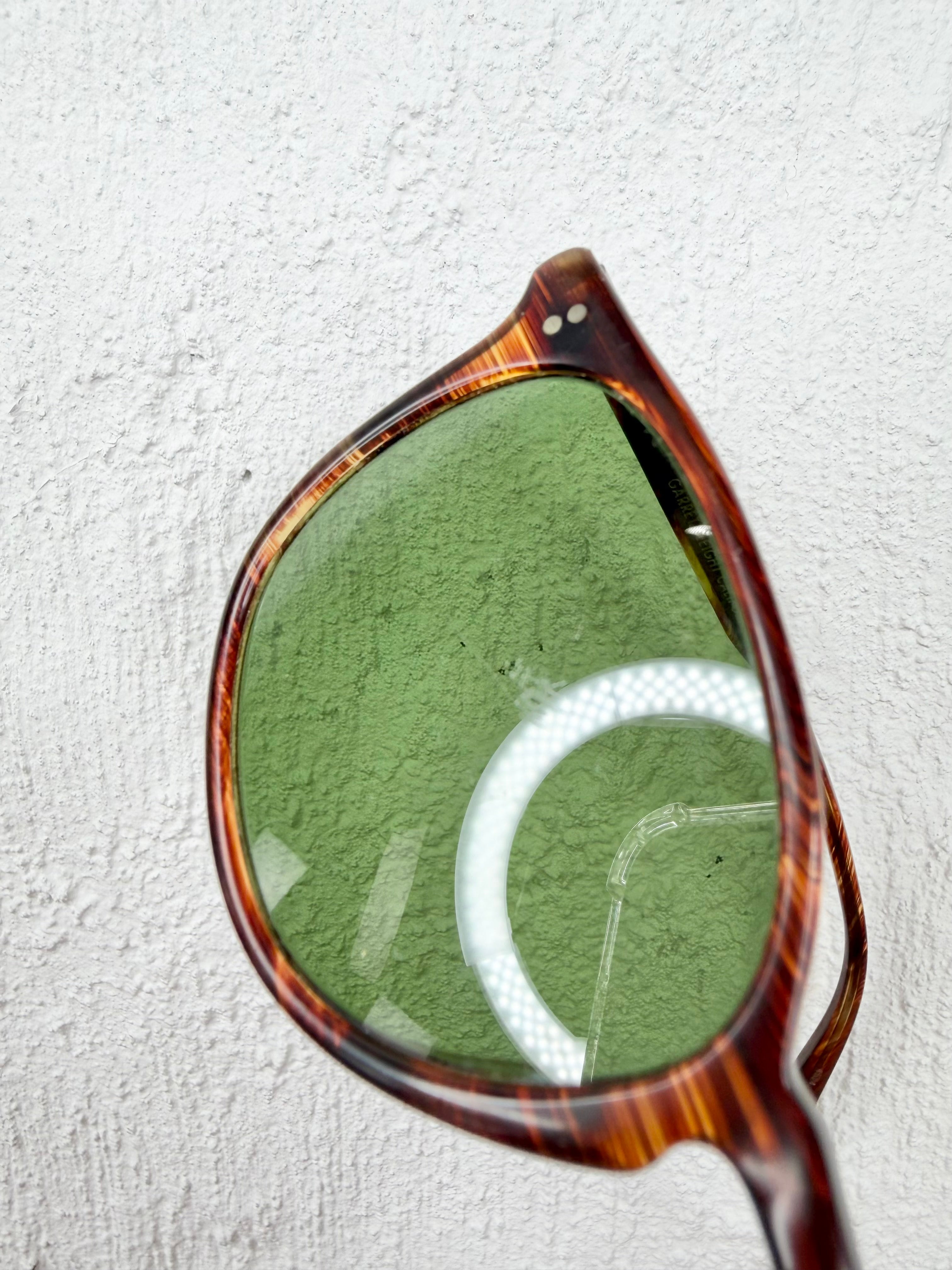Garrett Leight 'Kinney' Pacific Teak/Semi-Flat Pure G15 Polar Sunglasses
