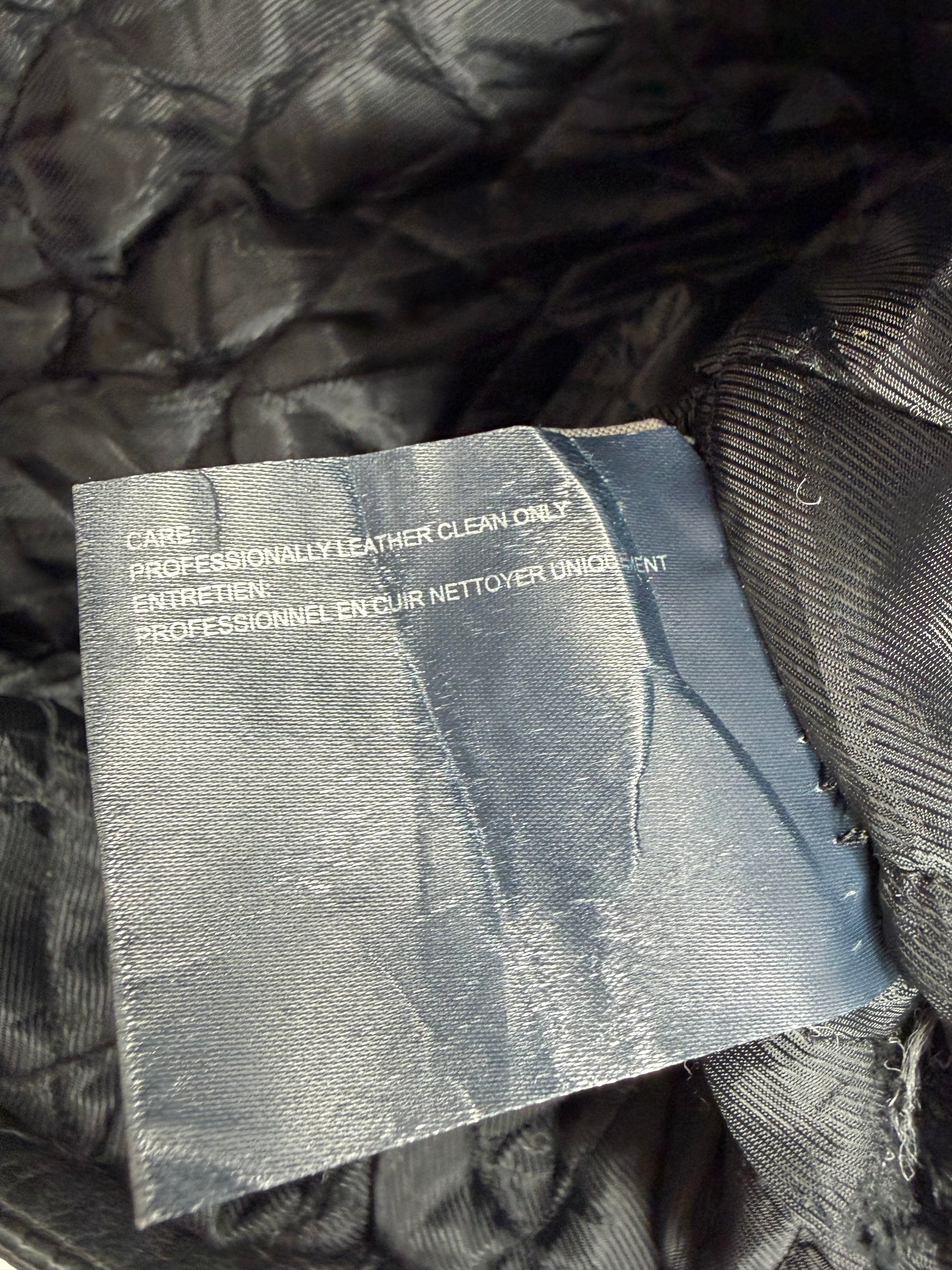 Nautica Black Leather Jacket - M