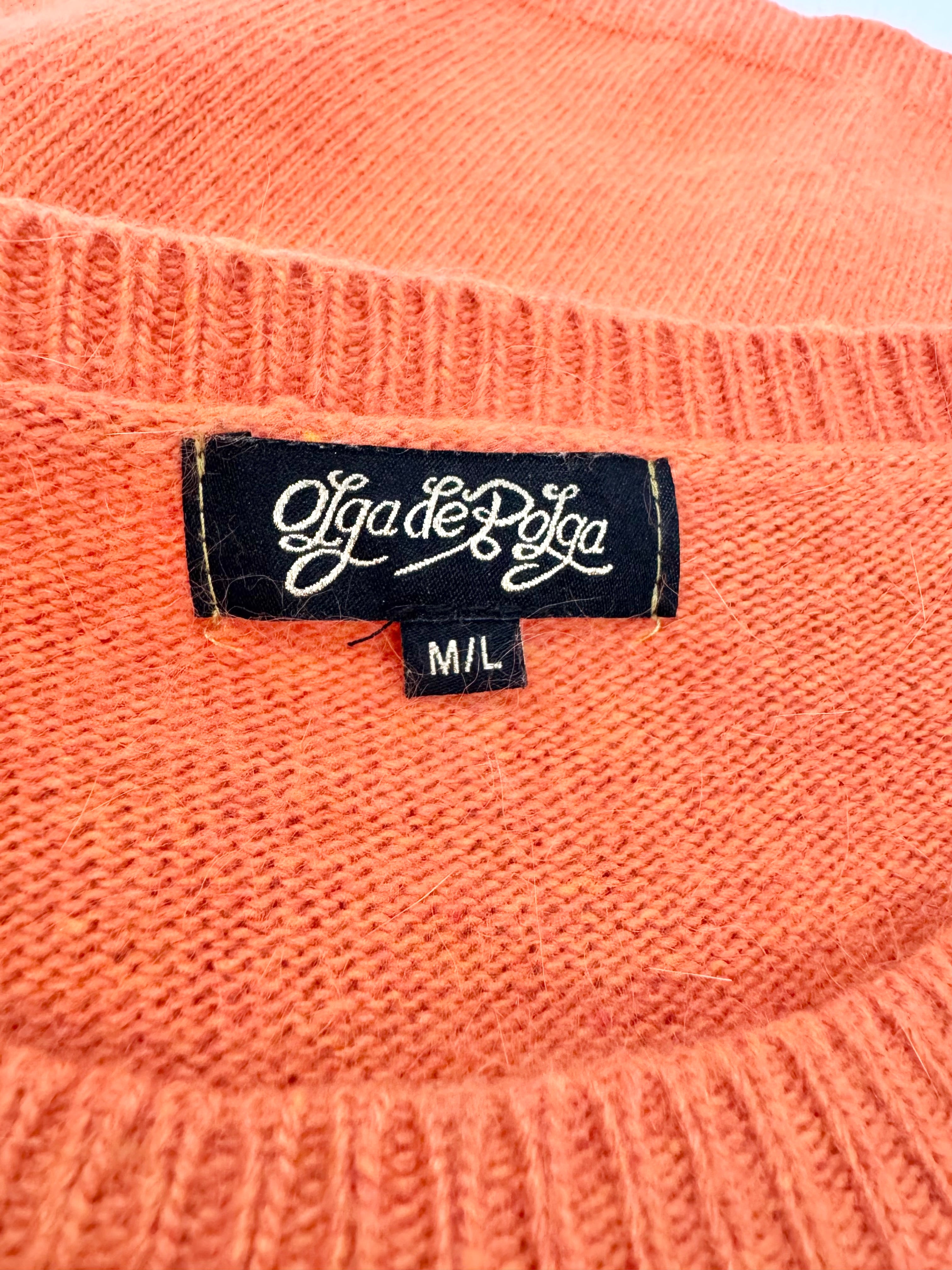 Olga de Polga Tangerine Mohair Blend Pullover - AU10/12