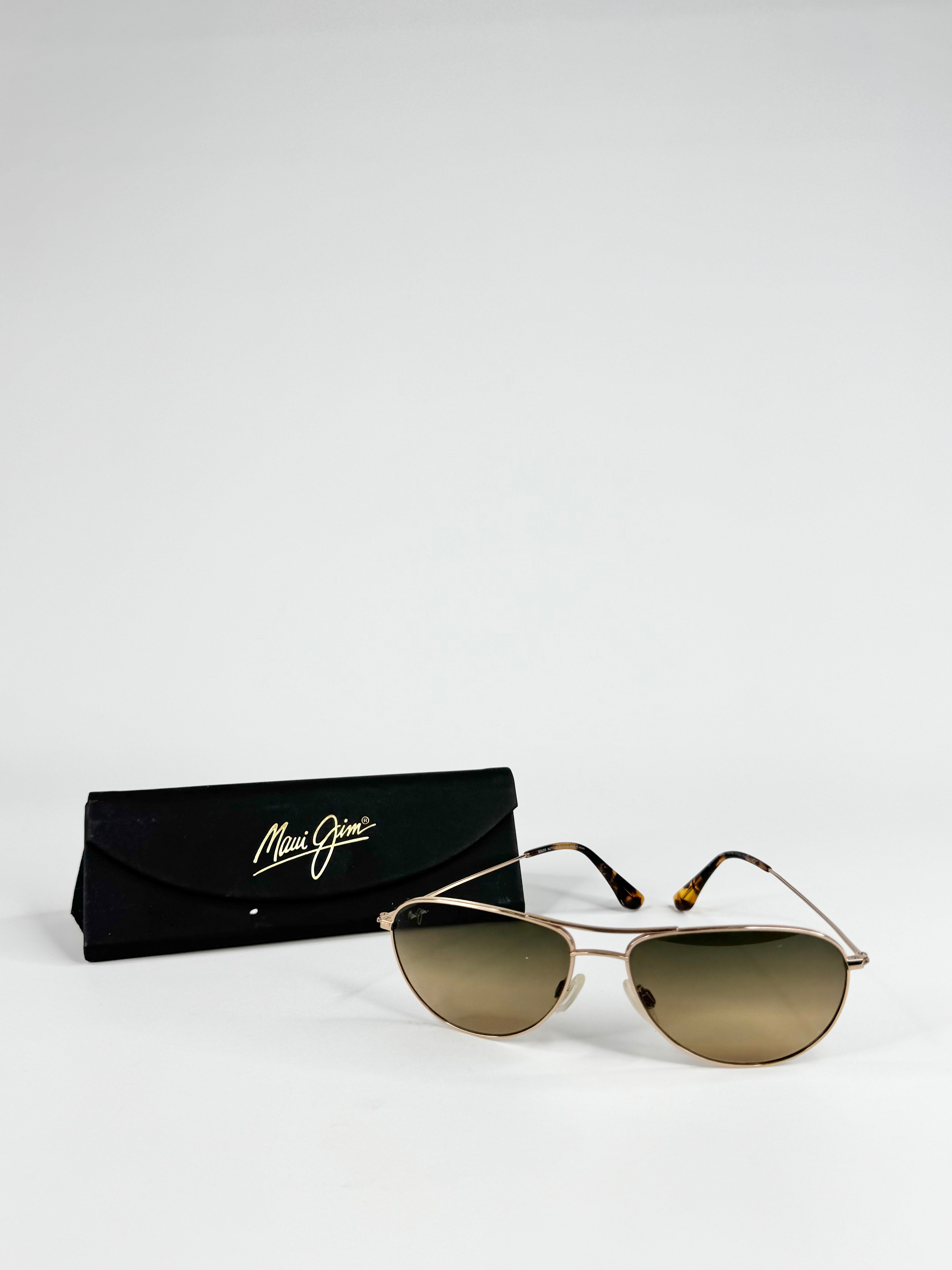 Maui Jim 'Sea House Brown Gradient Tint Aviators