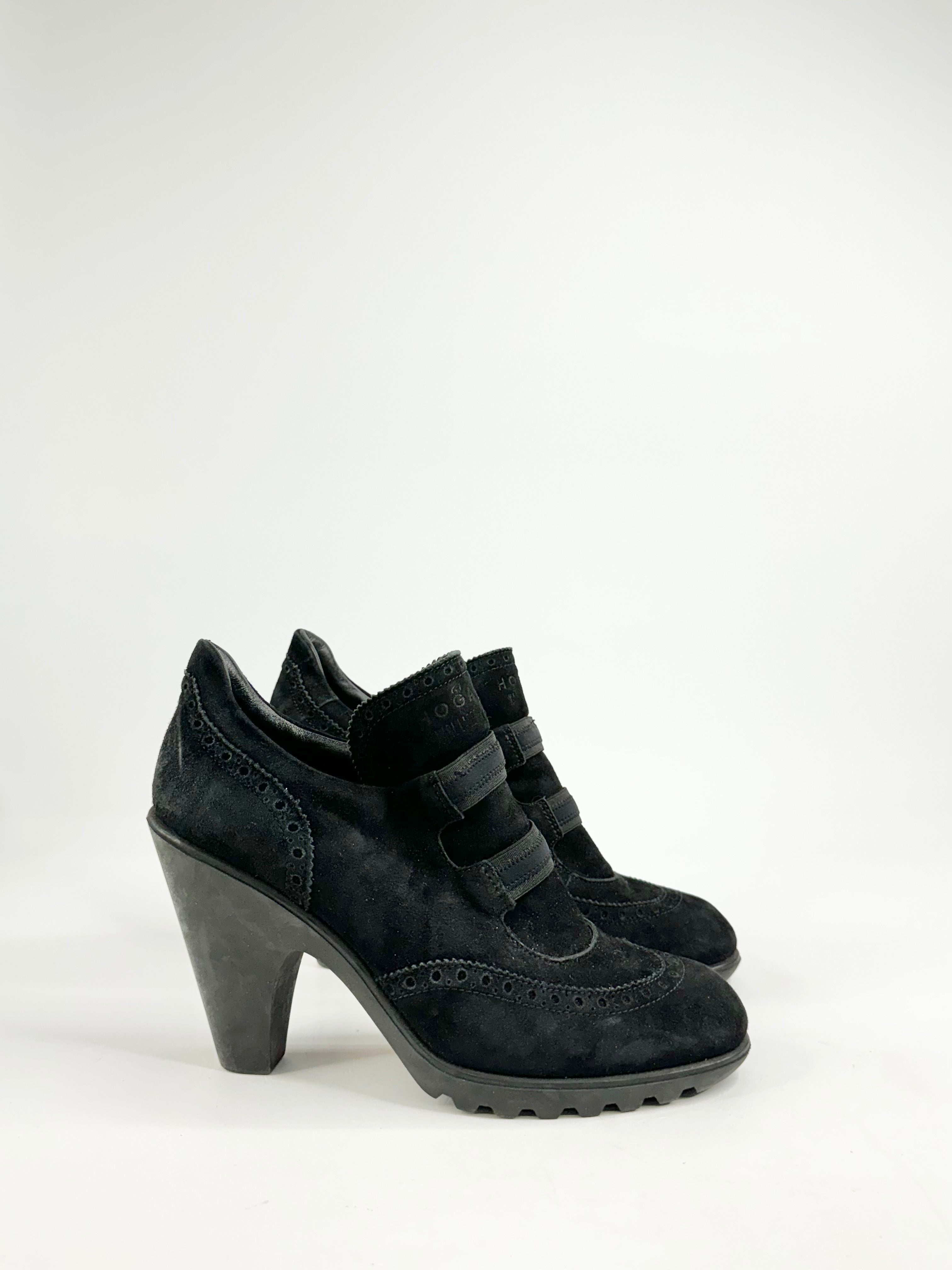 Karl Lagerfeld x Hogan Black Suede Ankle Boots - EU40