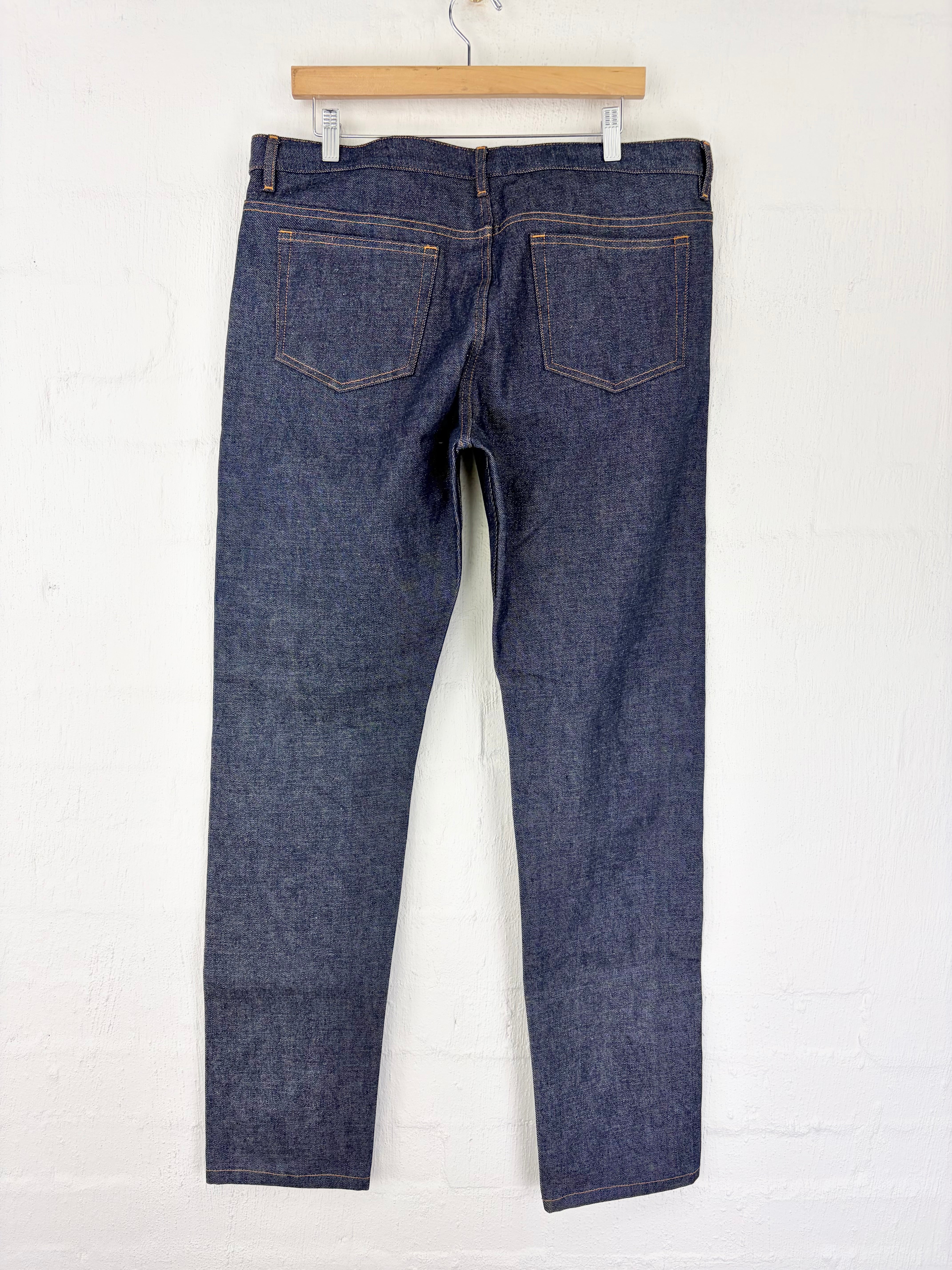 A.P.C 'Petit New Standard' Indigo Salvage Denim Jeans NWT - XL