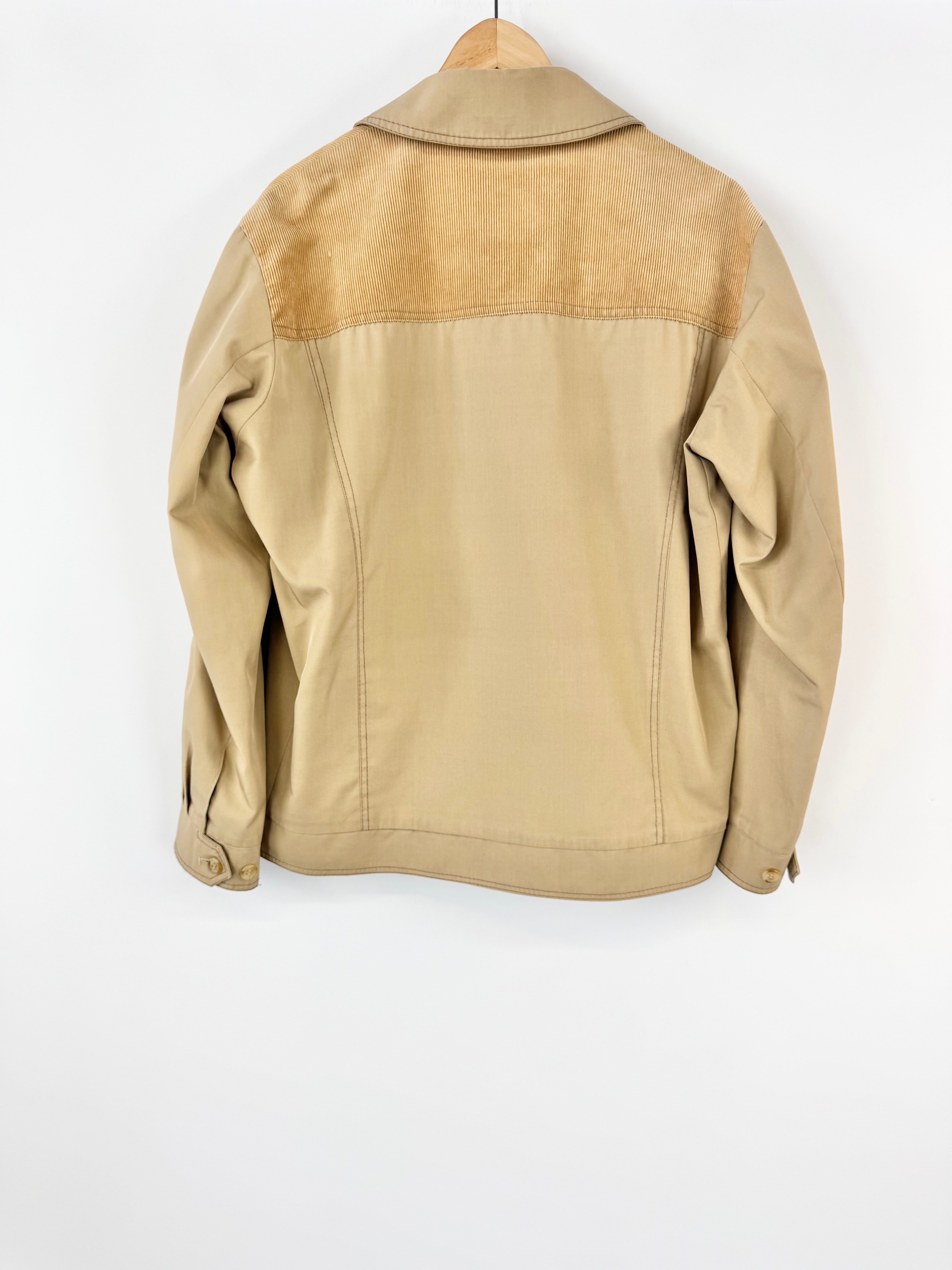 Grenfell Buff Cotton Zippered Jacket - M/L