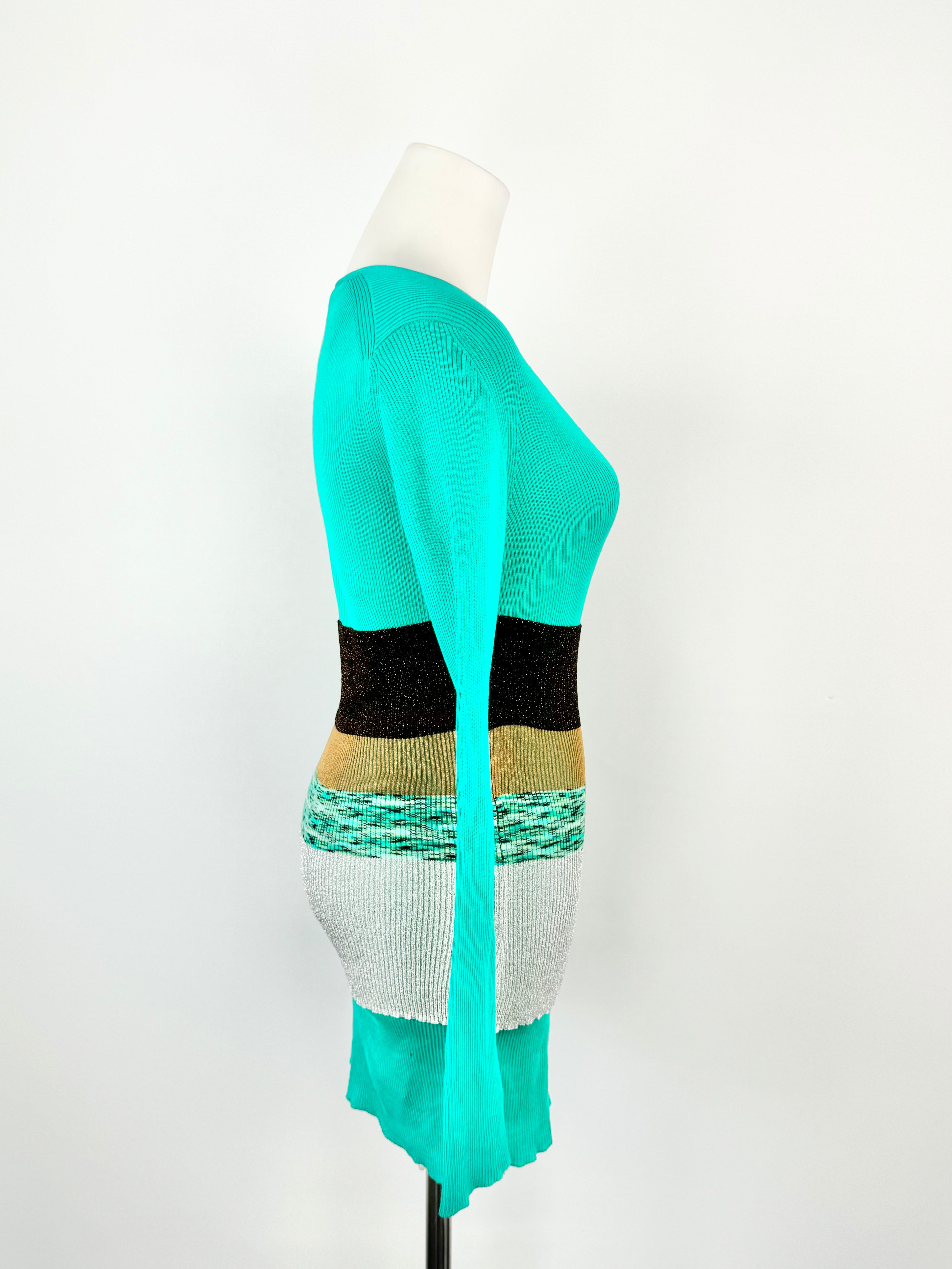 Missioni Teal Long Sleeve Top - AU10