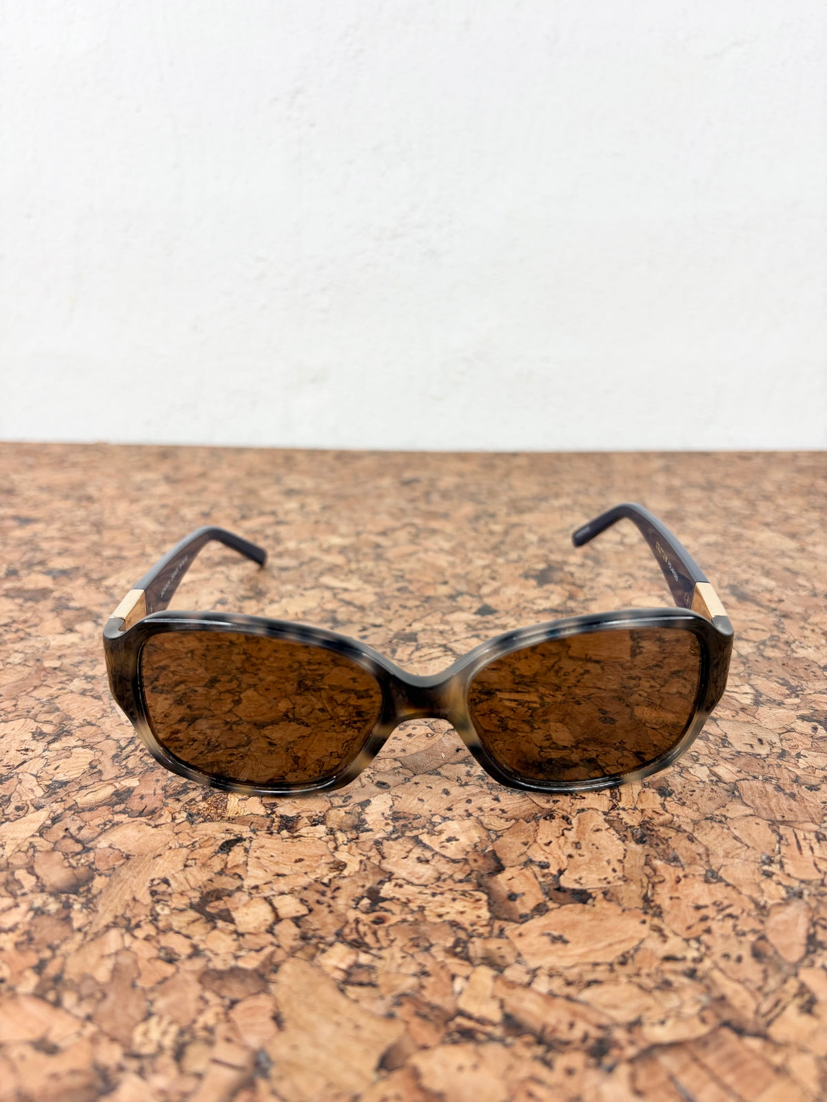 Oroton Jacinta Navy & Tortoiseshell Rectangular Frame Sunglasses