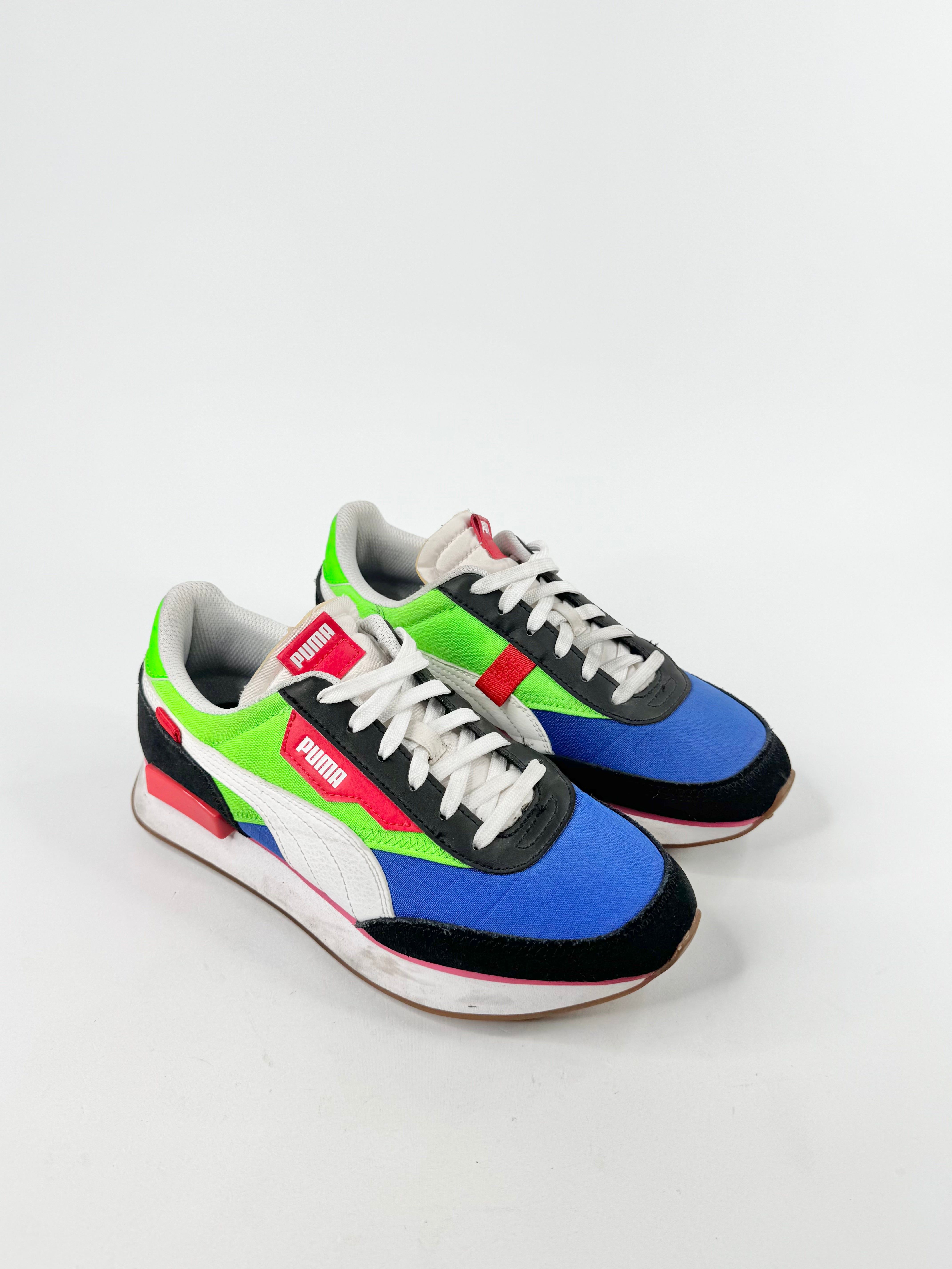 Puma Black-Fluo Green-Dazzling Blue Sneakers - EU38