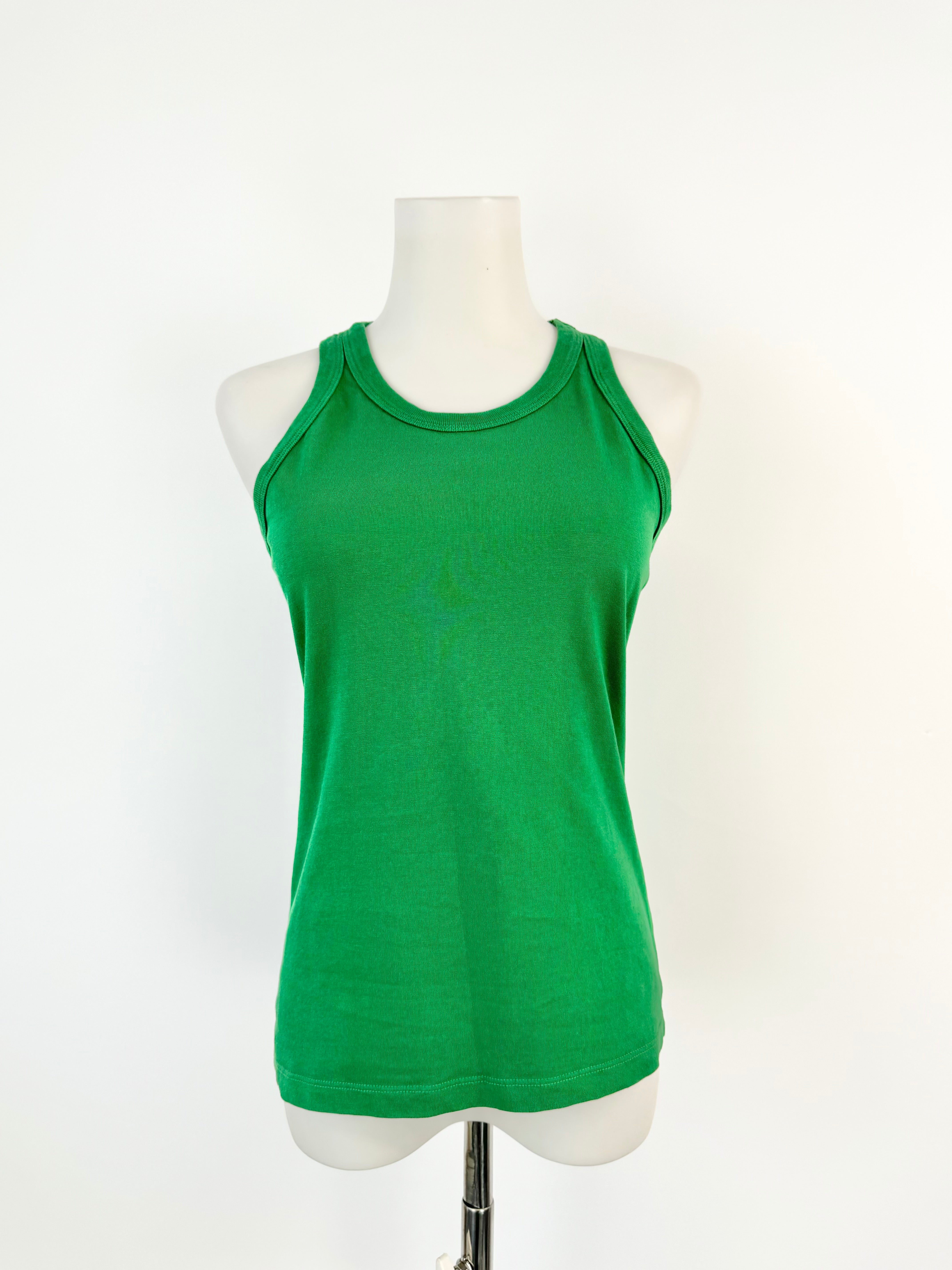 Kowtow Forest Green Organic Cotton Singlet - AU6/8