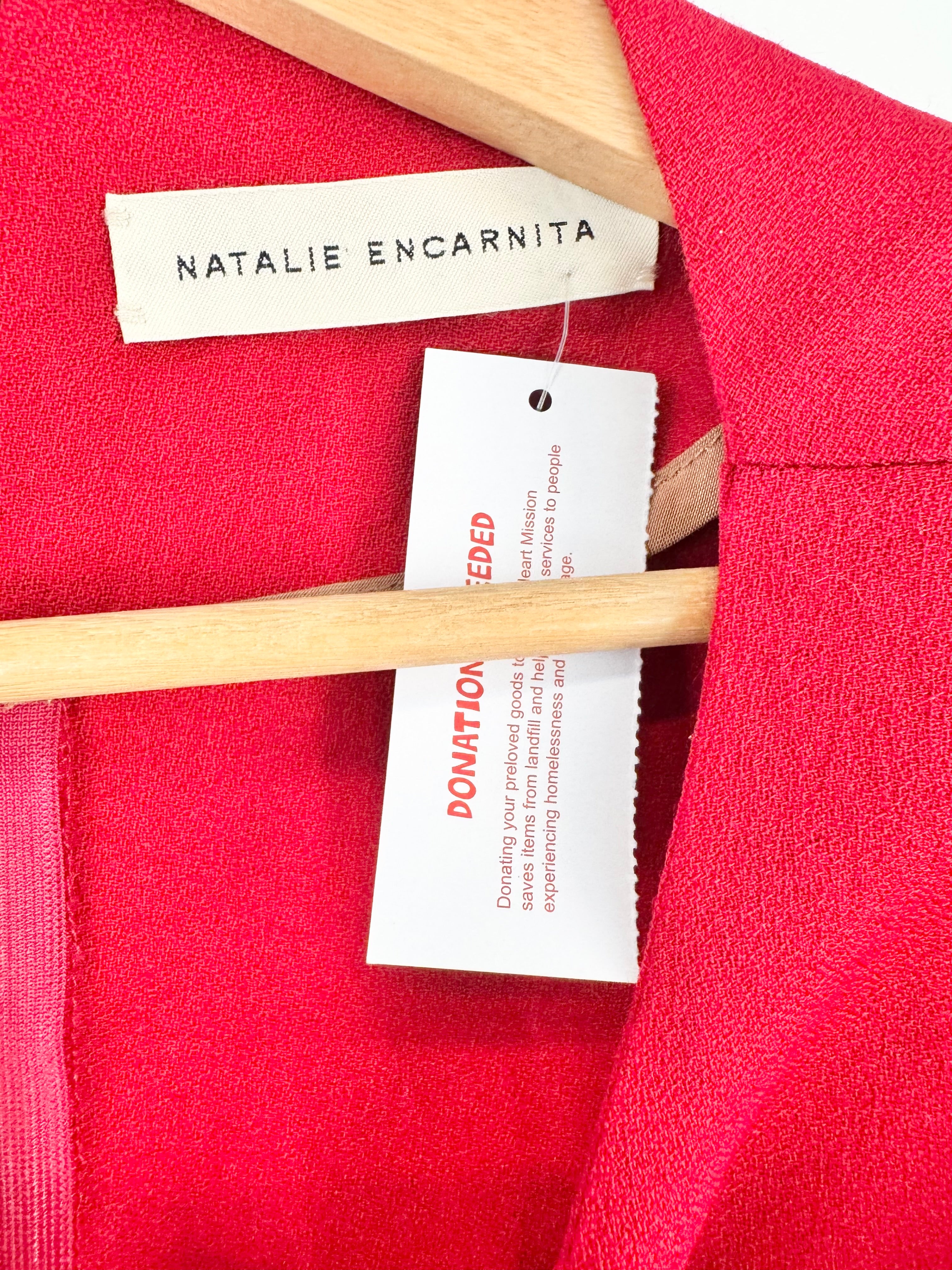 Natalie Encarnita Crimson Wool Dress - AU8