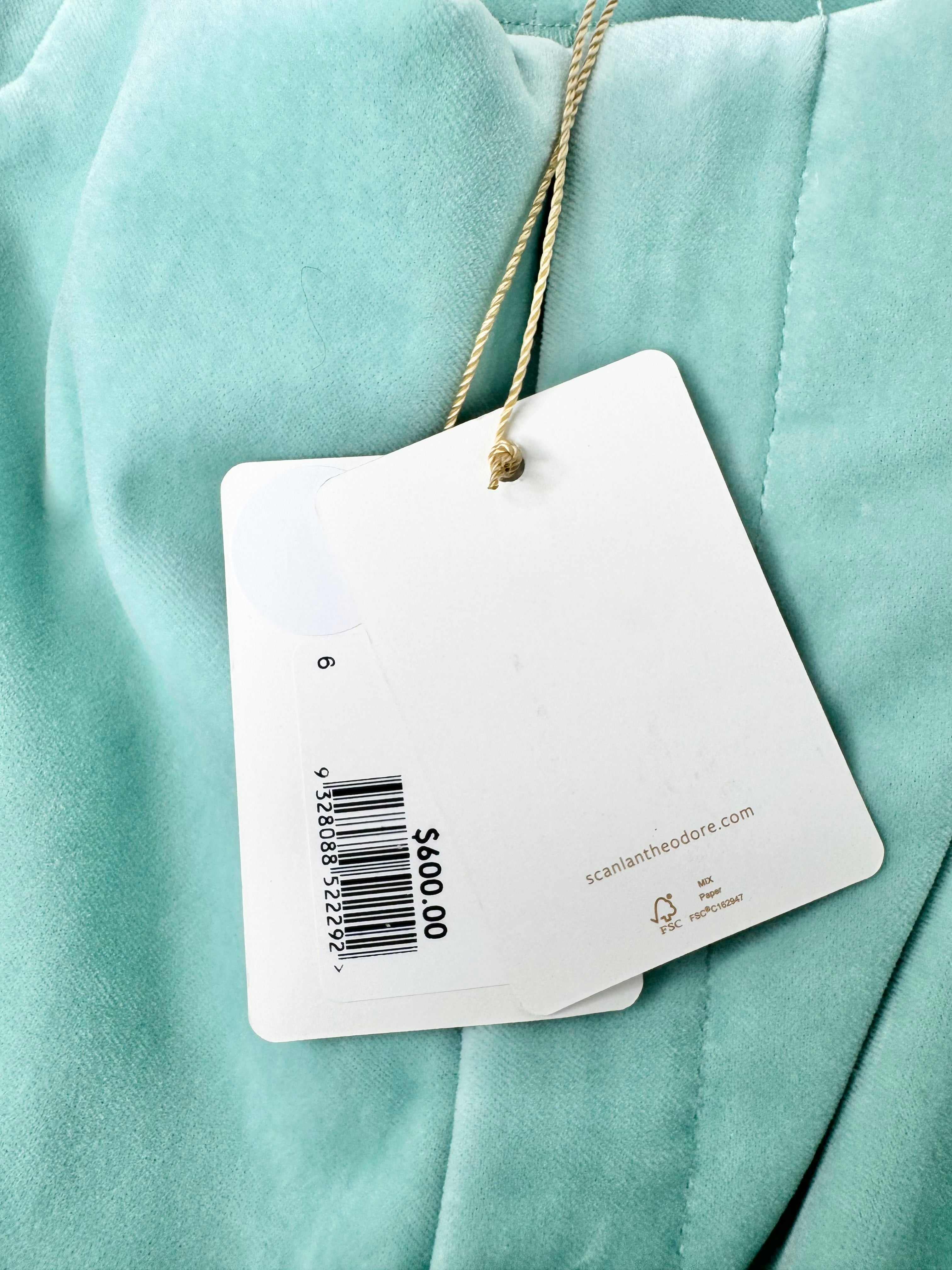 MFW Scanlan Theodore Mint Velvet Slacks NWT - AU6