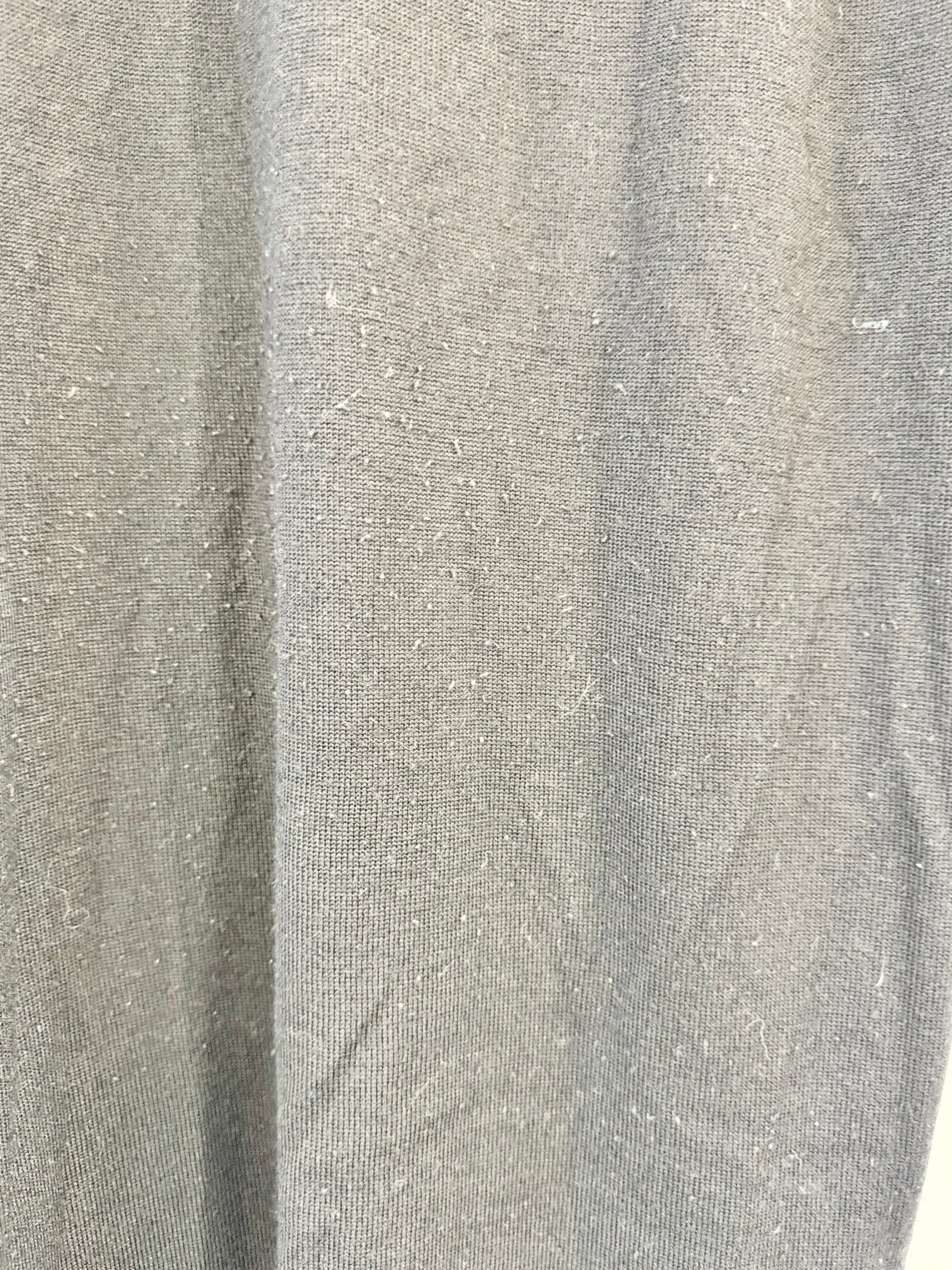 Alpha60 Black Fine Knit Merino Wool Maxi Dress - AU6/8