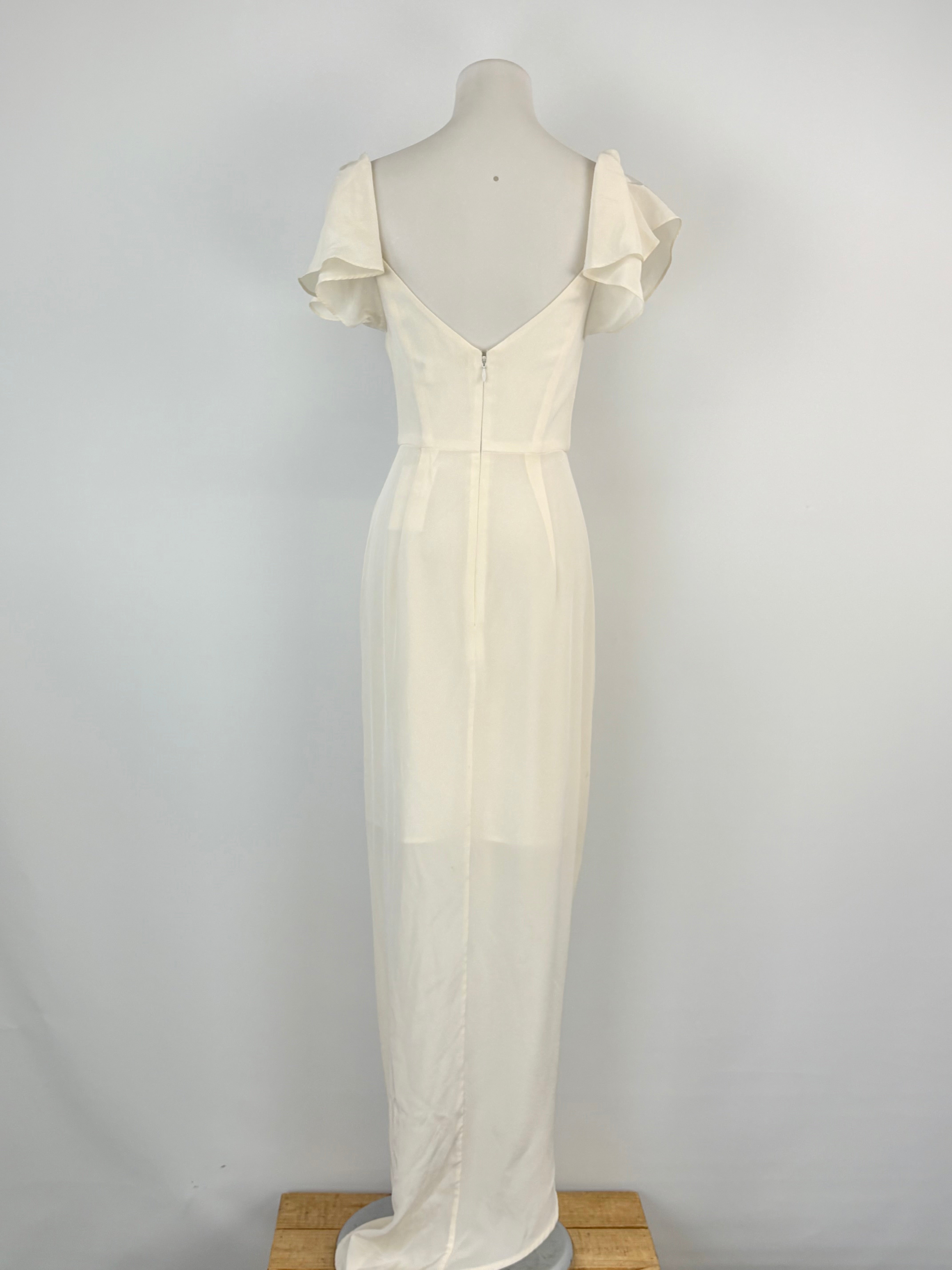 Zimmermann Pearl Silk Flutter Midi Dress - AU8