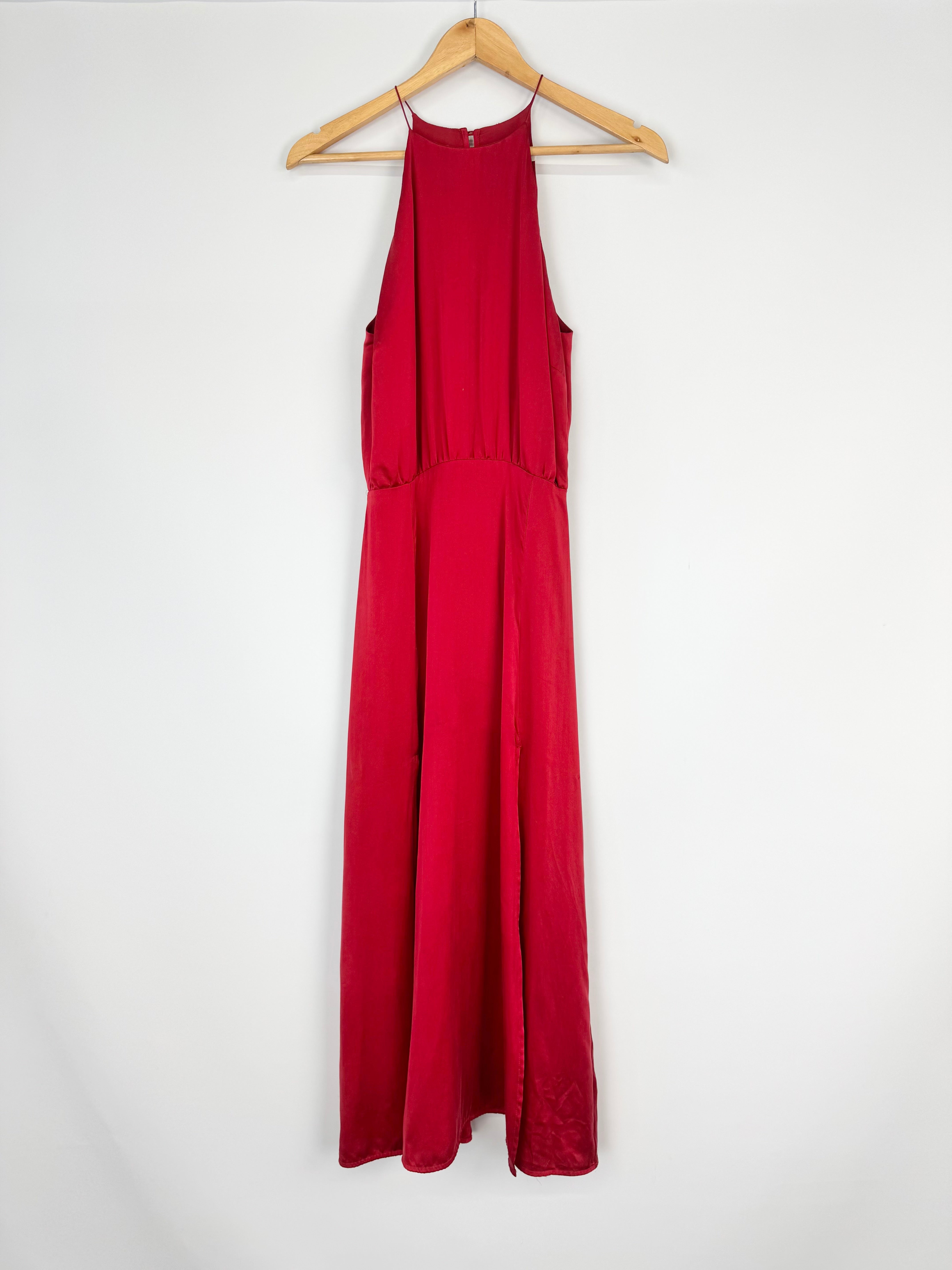 Zimmermann Crimson Silk Maxi Dress - AU10