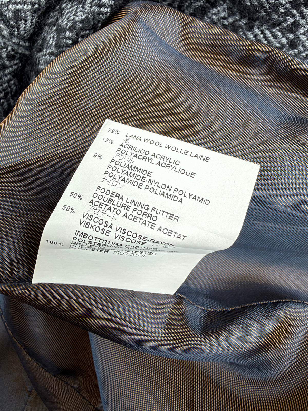 Vivienne Westwood Red Label Grey Herringbone Textile Double Breasted Coat - AU14/16