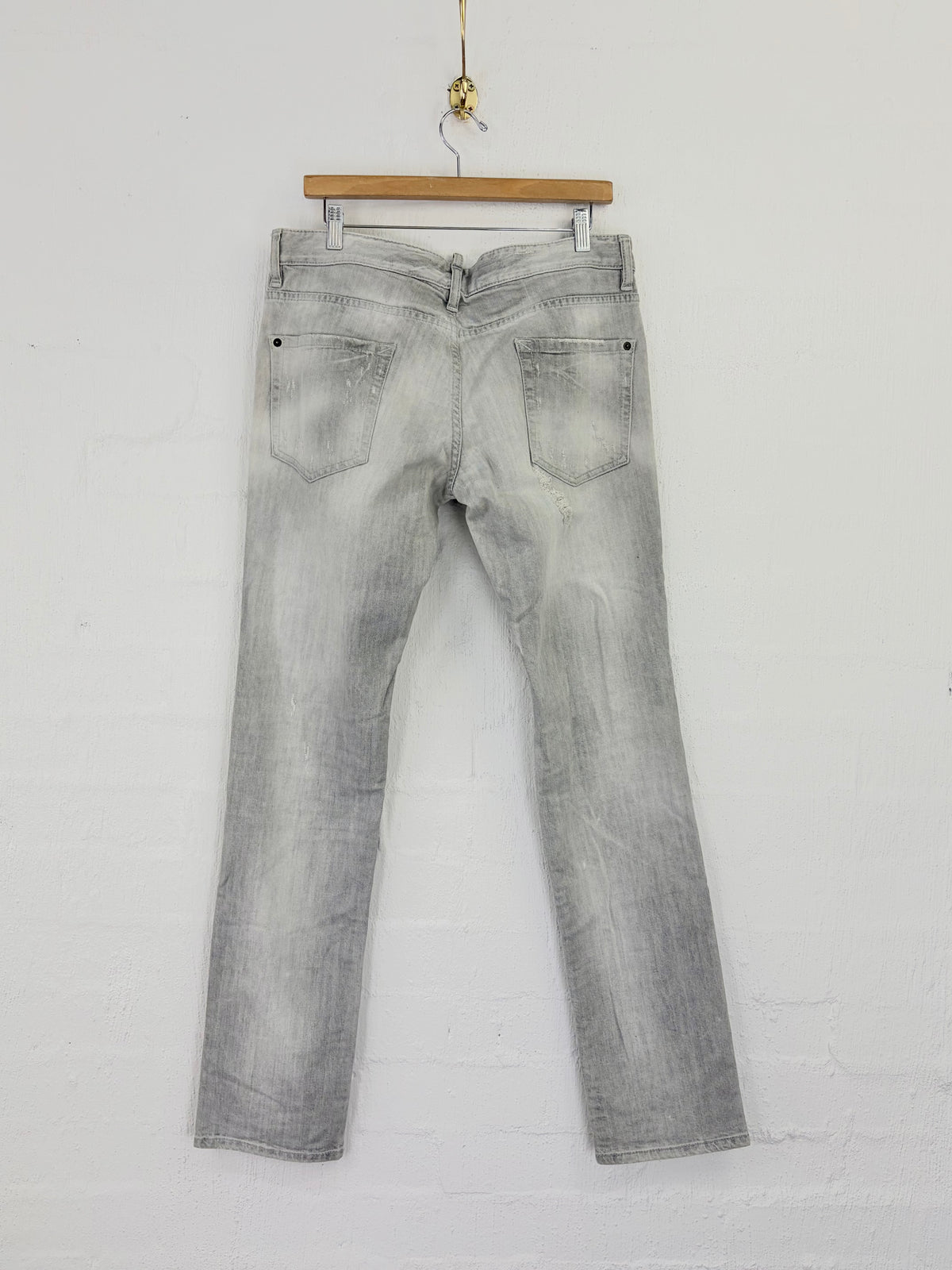 Dsquared Grey Distressed Italian Made Jeans - 50