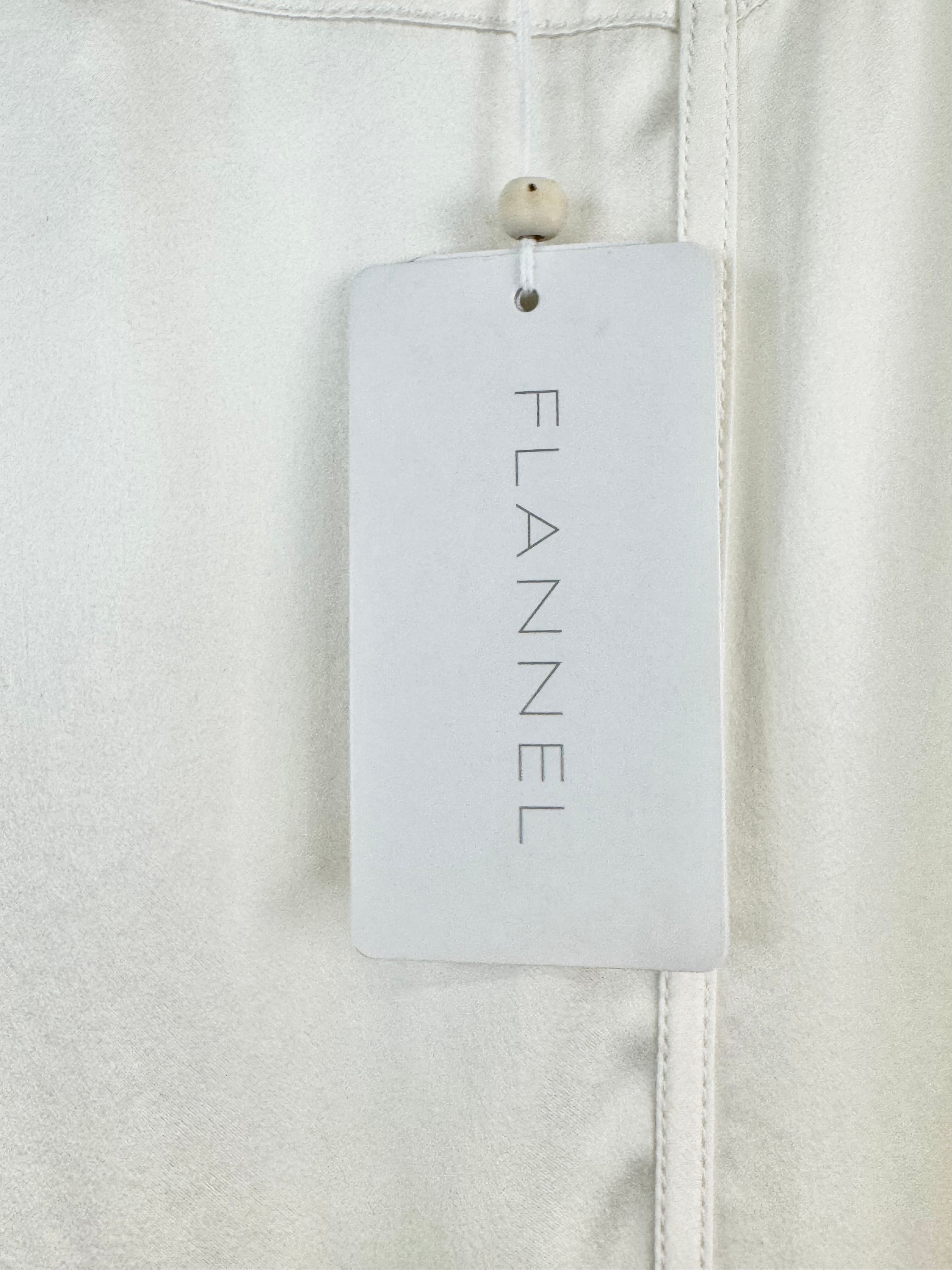 Flannel Ivory Silk 'Essential' Gown NWT - AU6/8