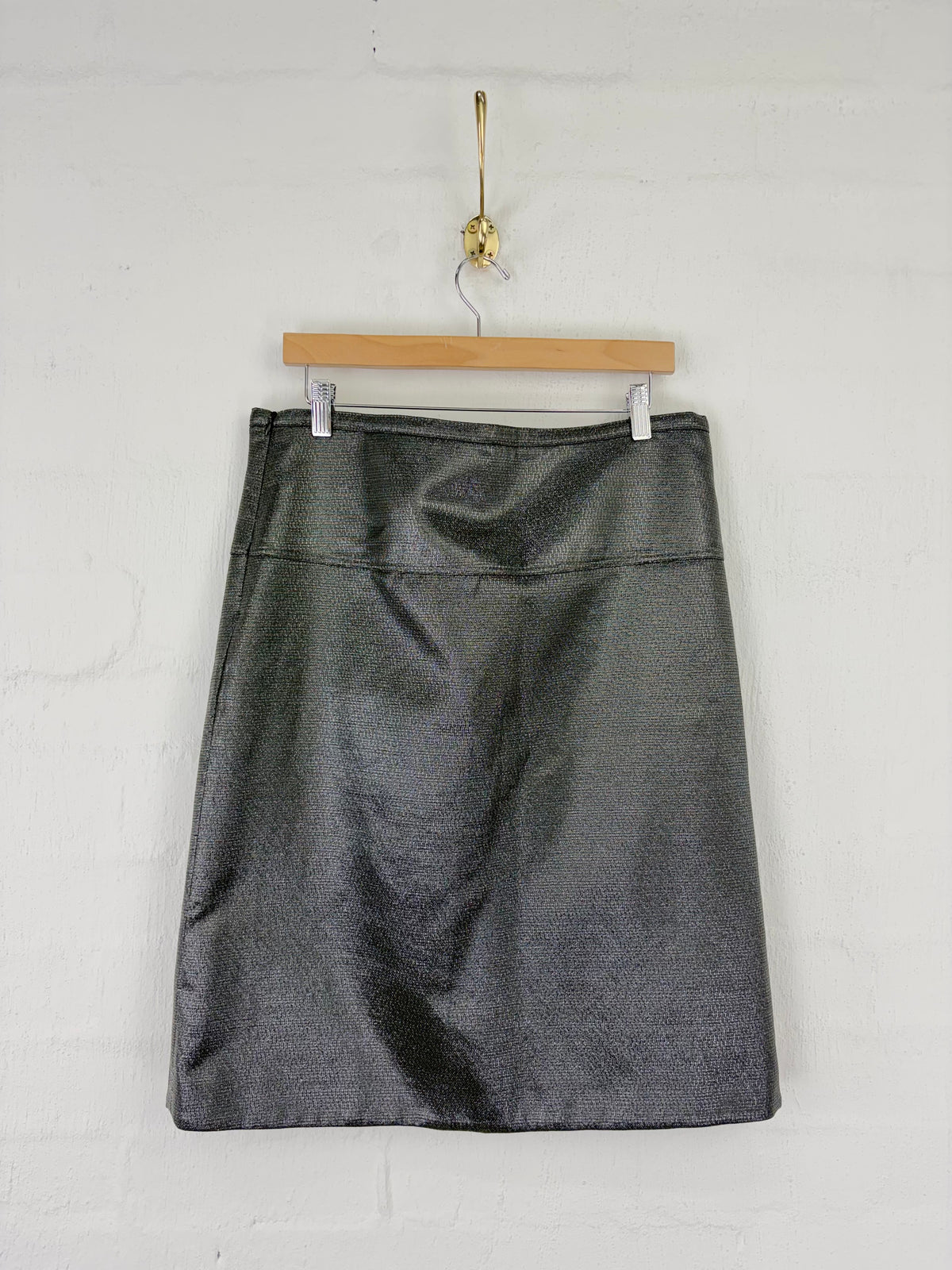 Burberry London Pewter Metallic Skirt - AU12