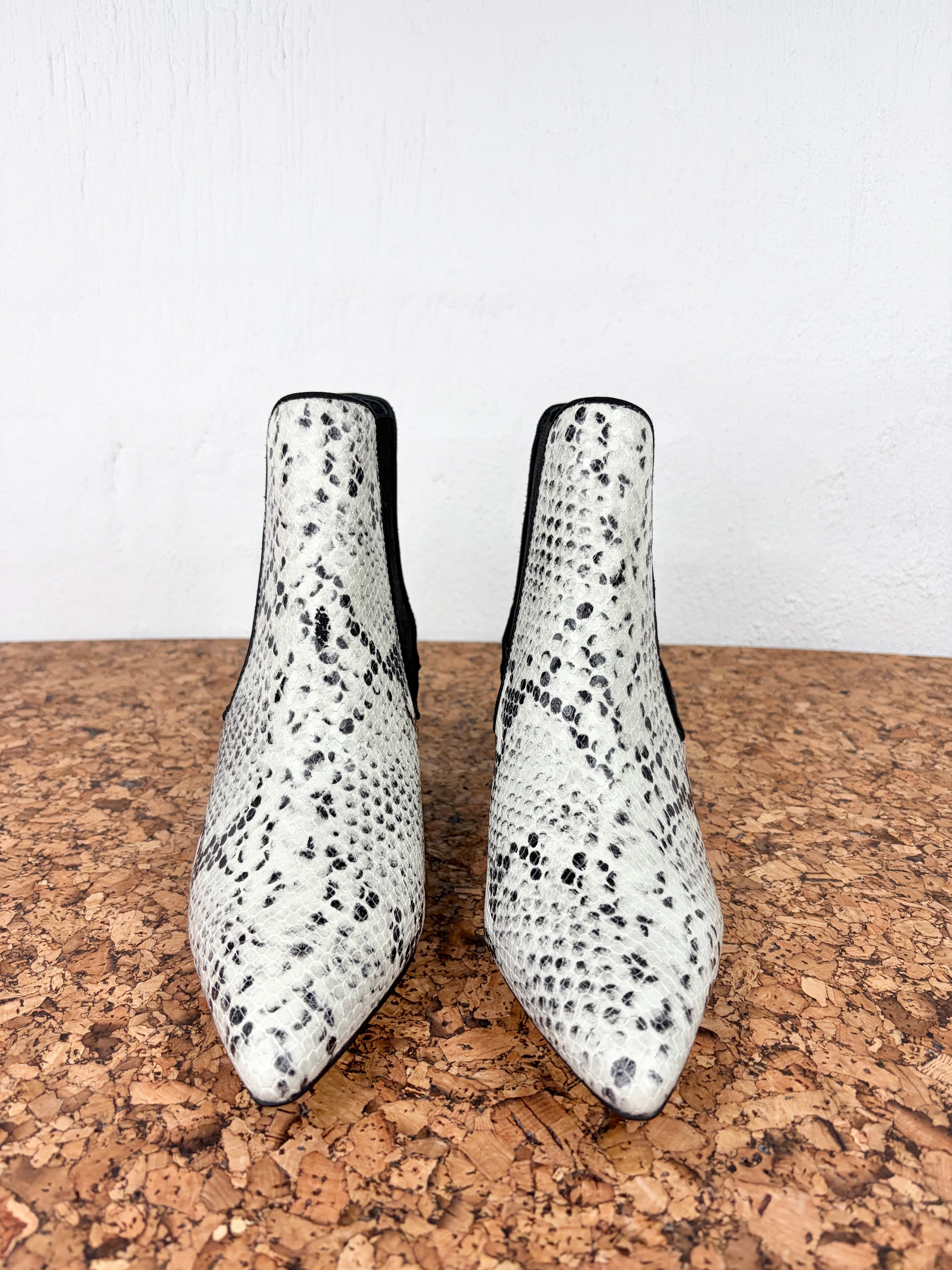 Sol Sana Faux Snake Western Ankle Boot - EU39