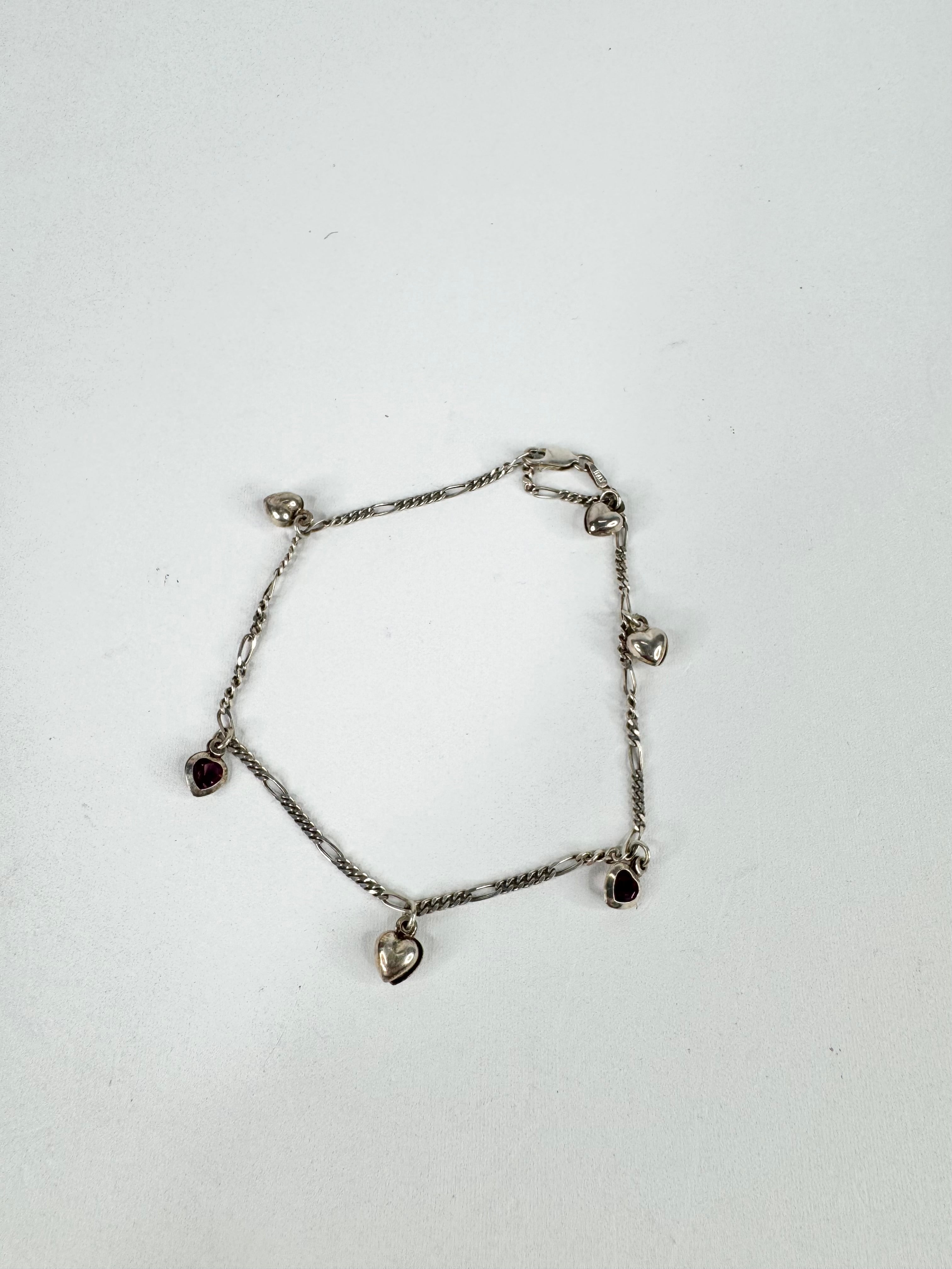 Silver & Amethyst Anklet
