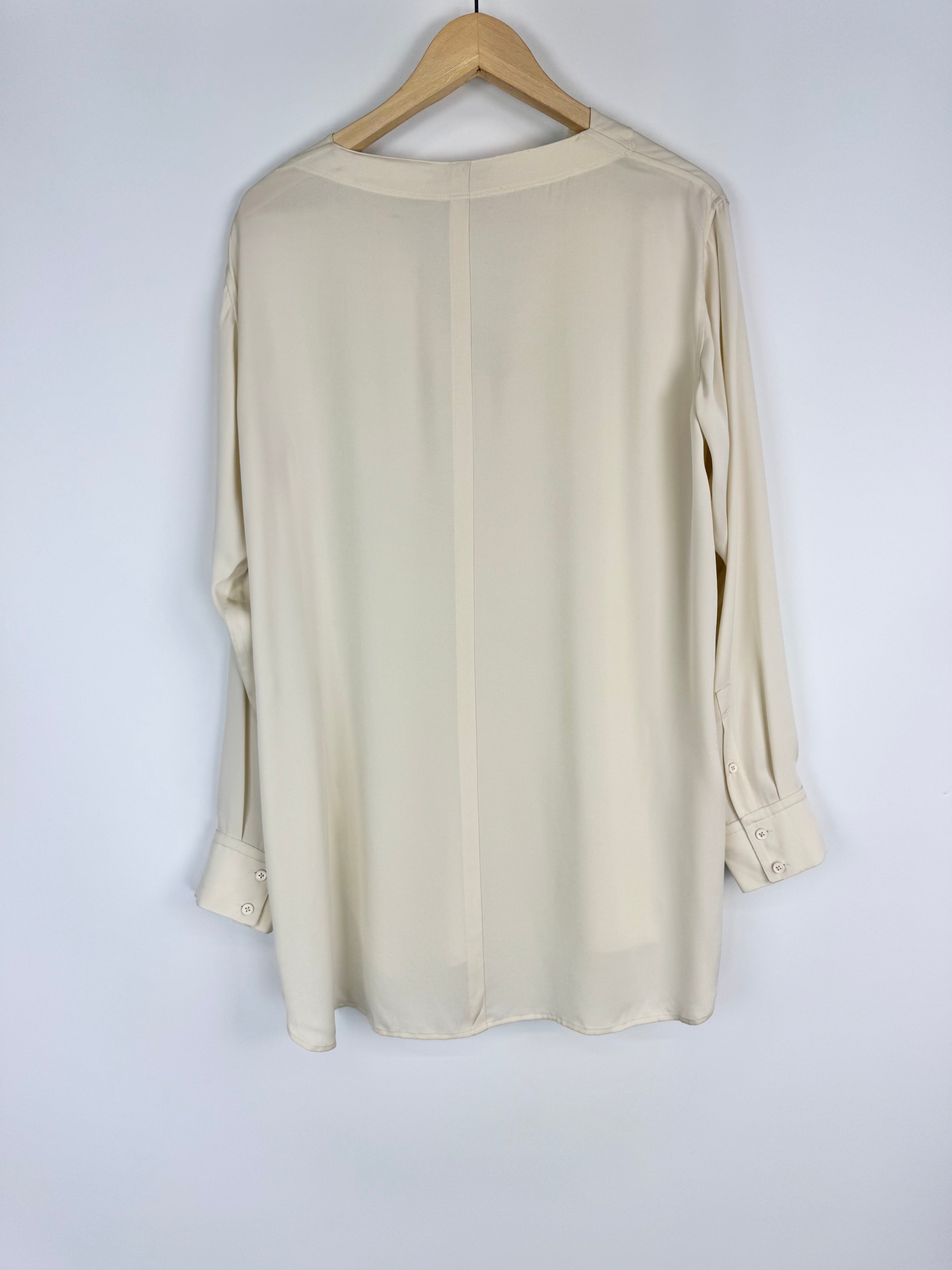 Helmut Lang Silk Tunic Top - M