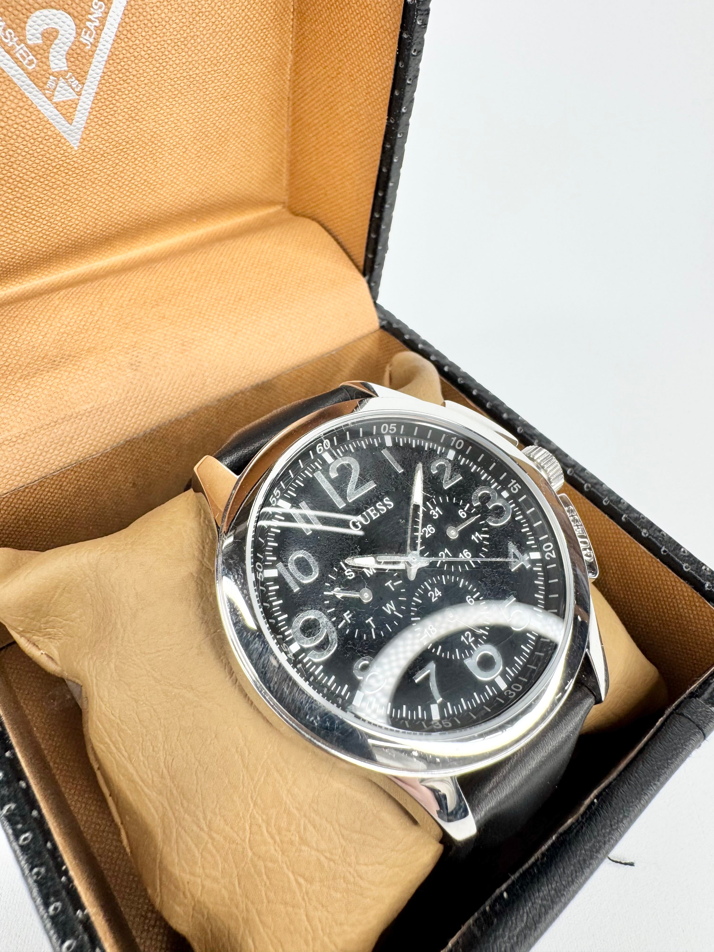 Guess Black 'Journey' Watch