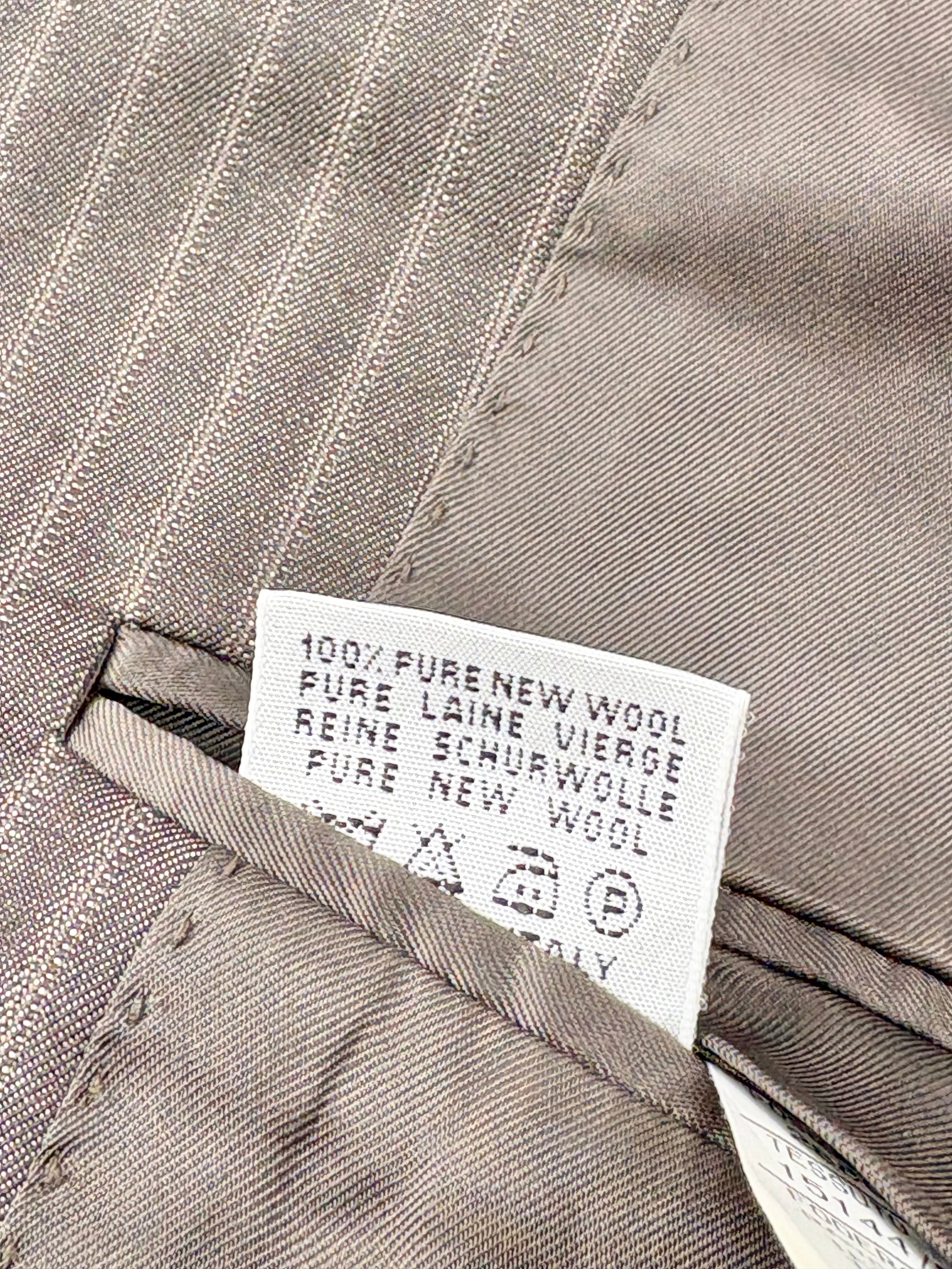 Canali Umber Striped Wool Blazer - 48R