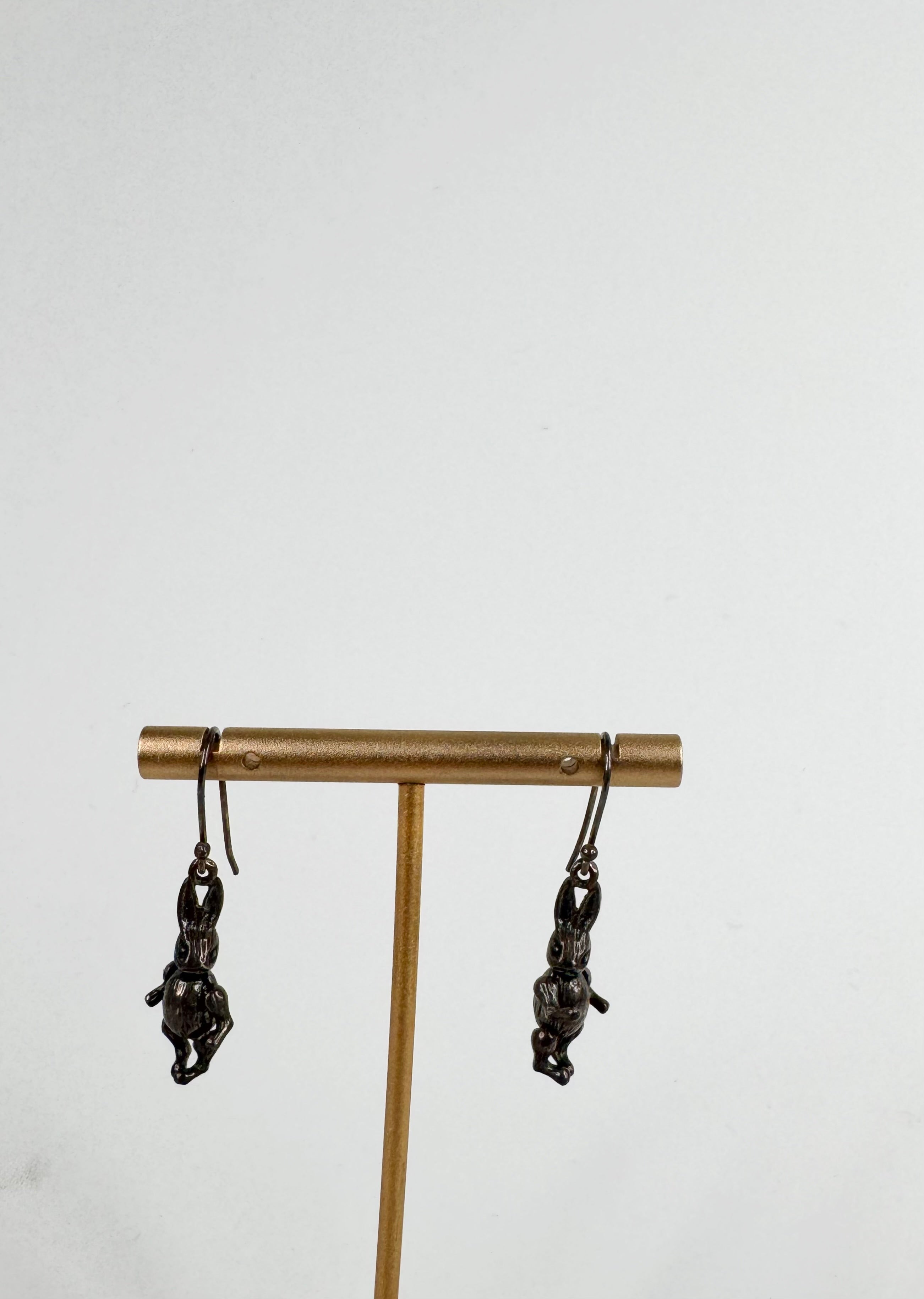 Vintage Silver Rabbit Earrings