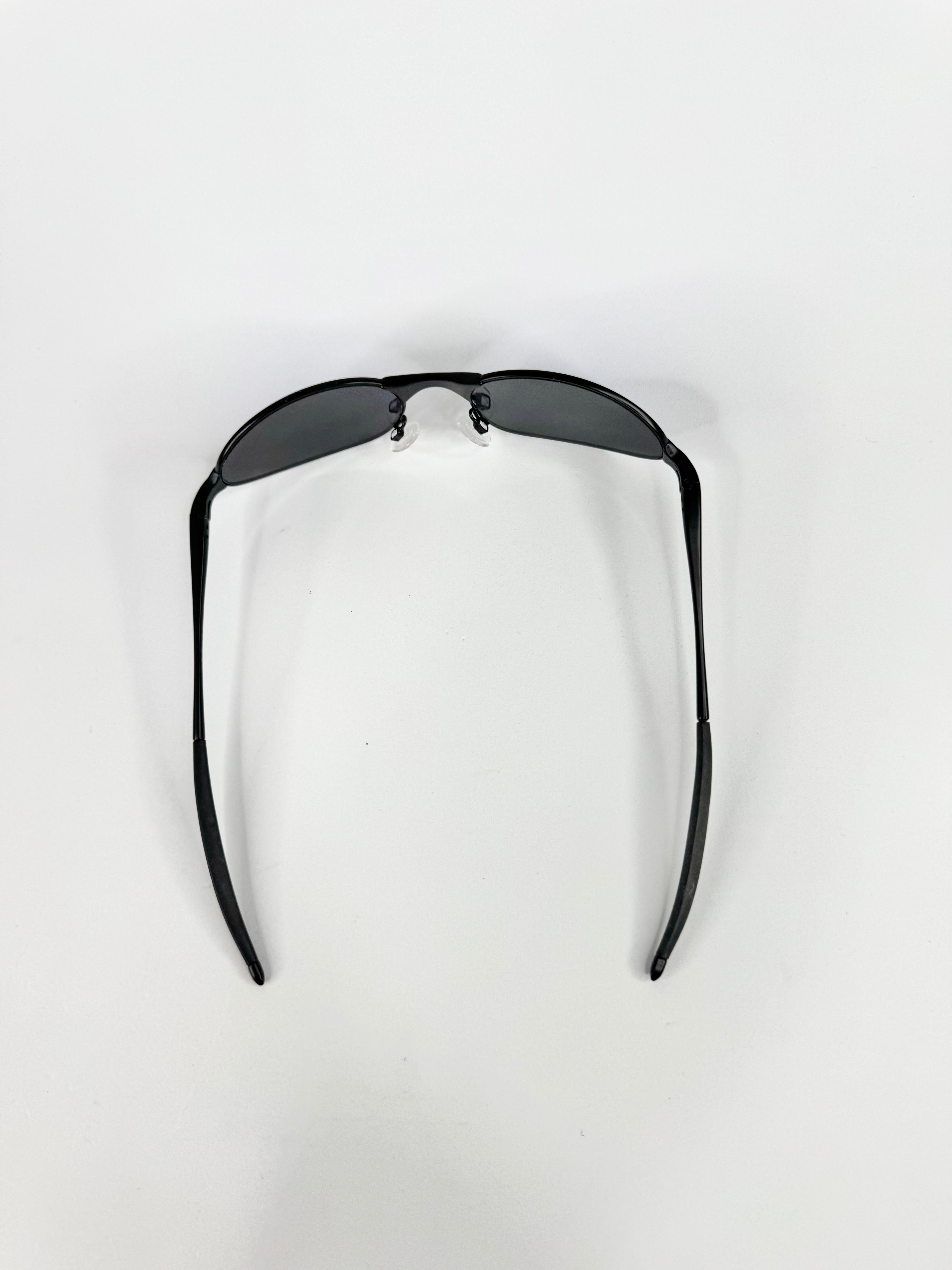 Vintage Oakley E-Wire Blue Mirrored Sunglasses