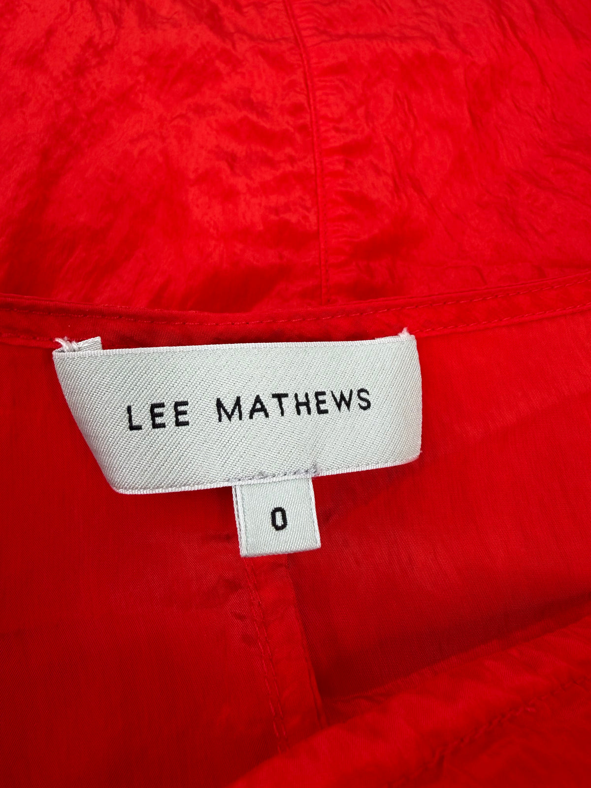 Lee Mathews Red Cinched Front Blouse - AU4