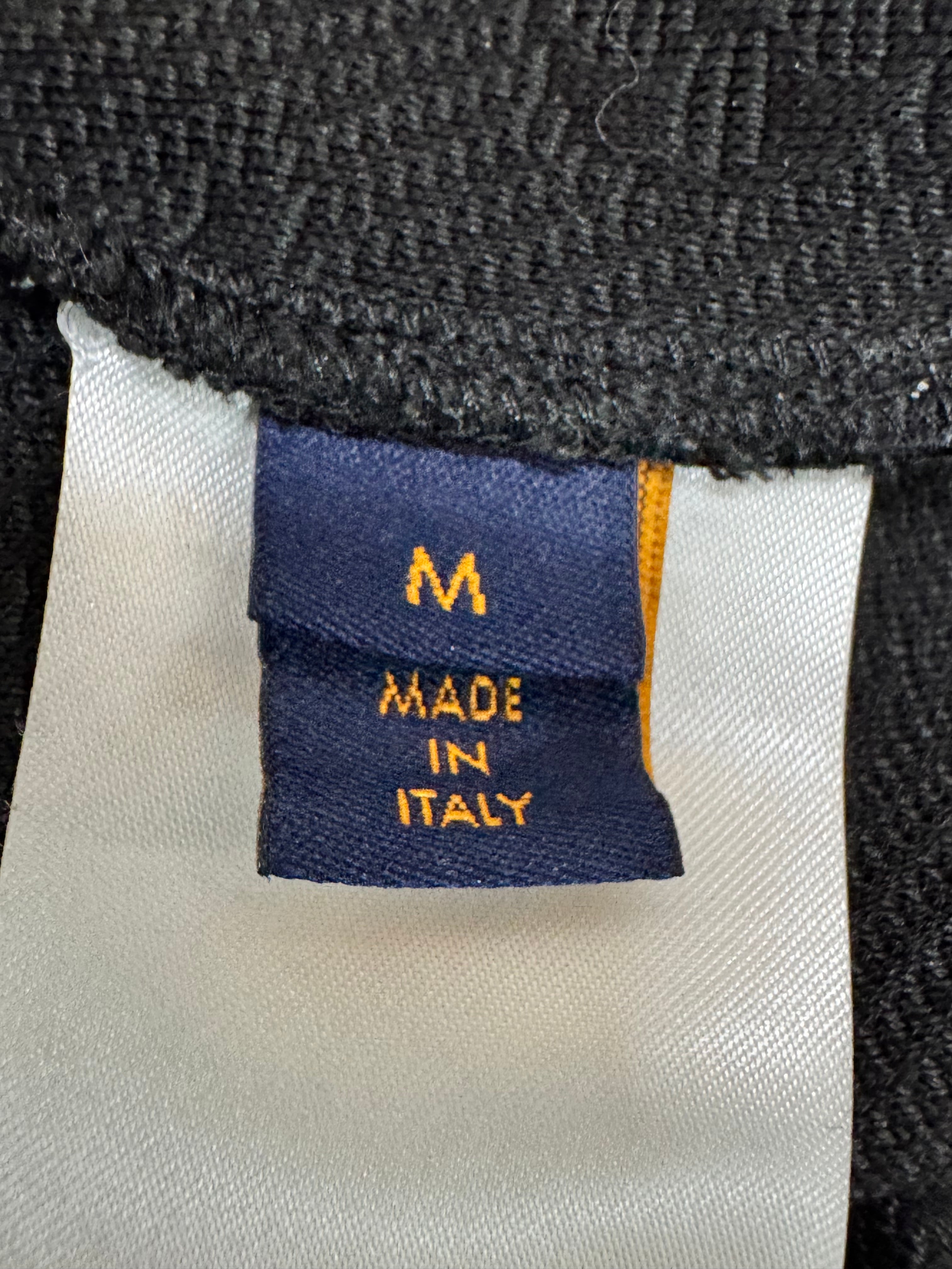 Louis Vuitton Black Monogram Embossed Zippered Jacket - M