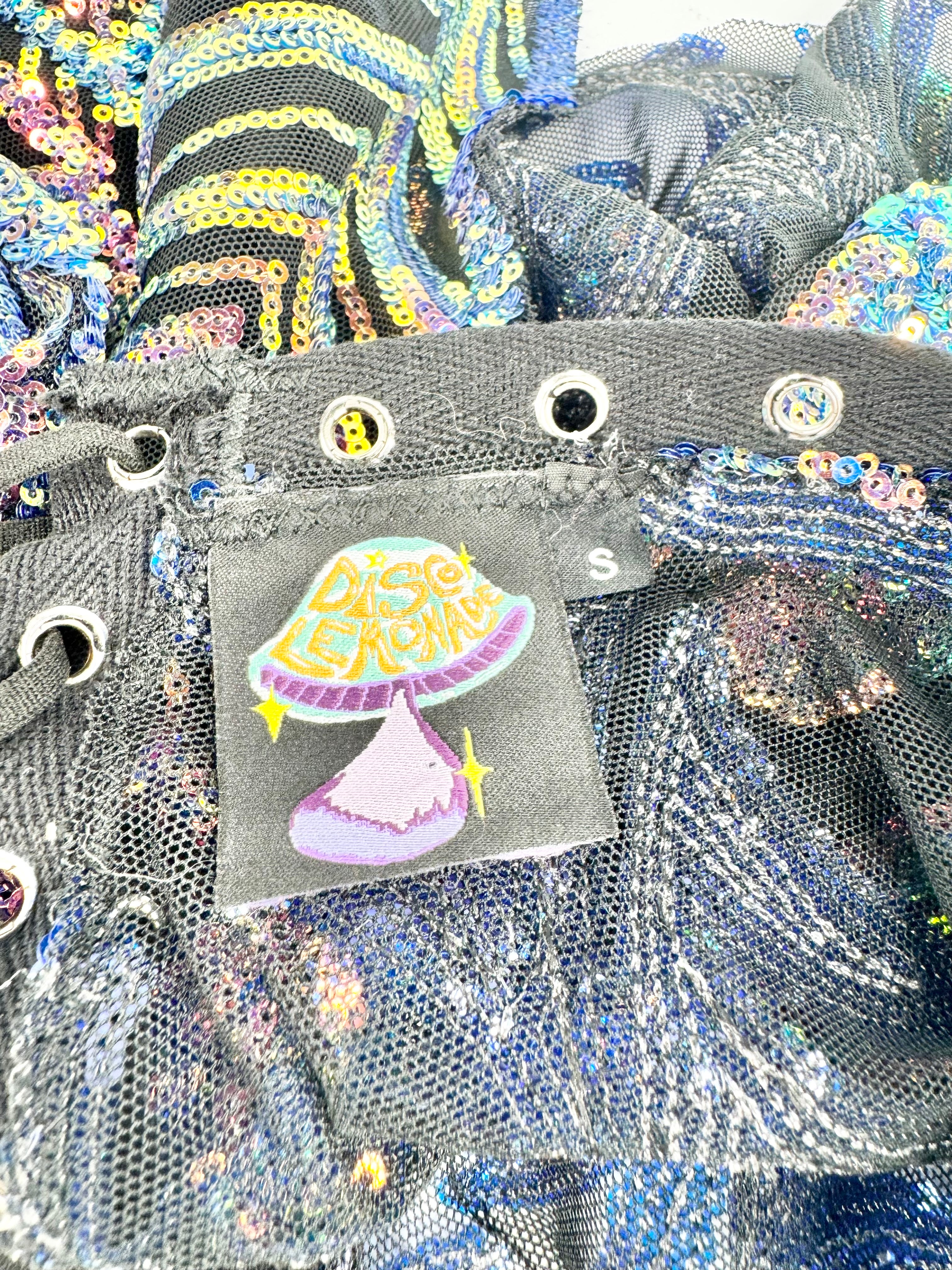 Disco Lemonade/Vanishing Fey Sequined Dress & Arm Warmers Set - AU8