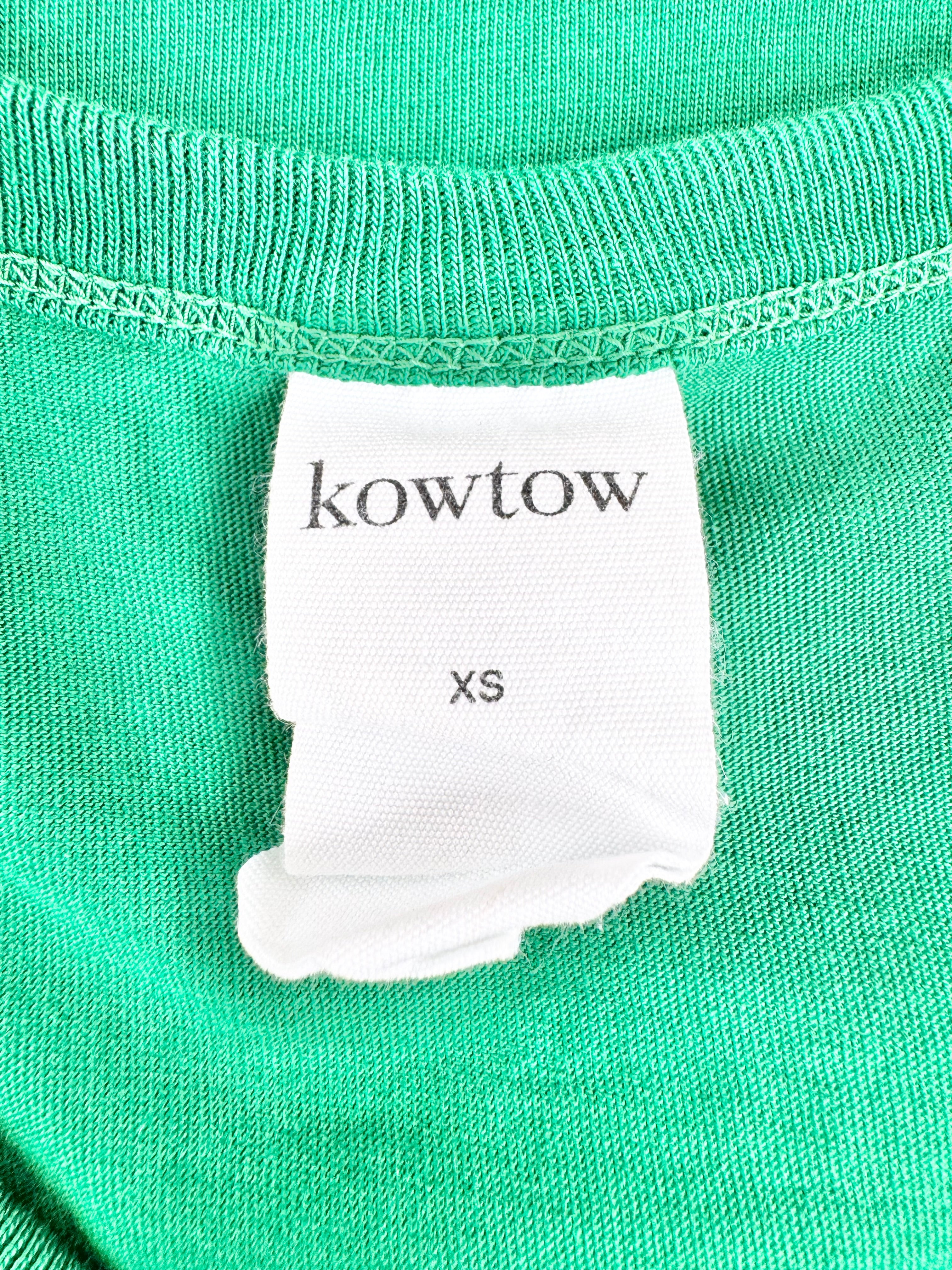 Kowtow Forest Green Organic Cotton Singlet - AU6/8