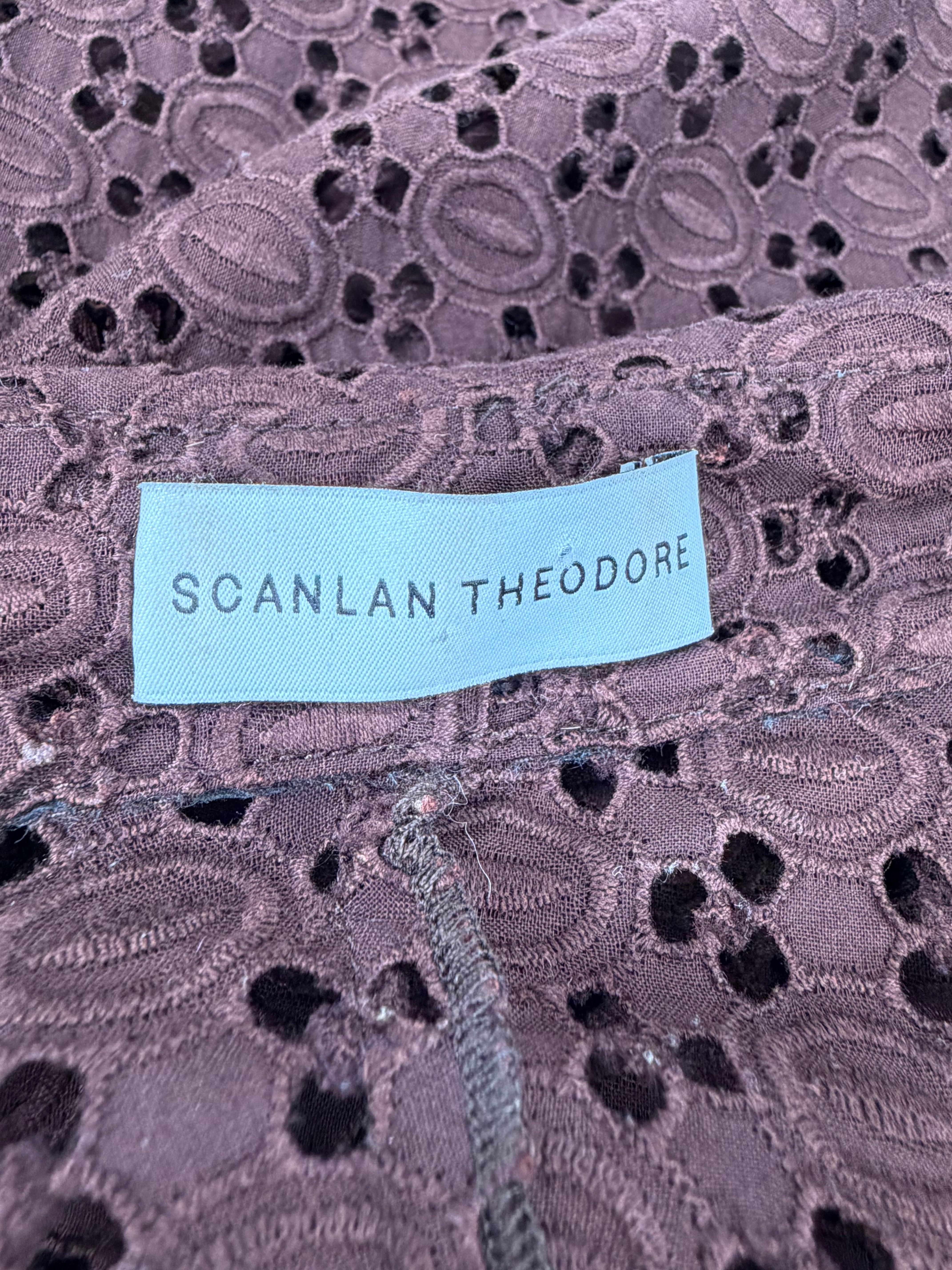 Scanlan Theodore Chocolate Cutwork Dress - AU10