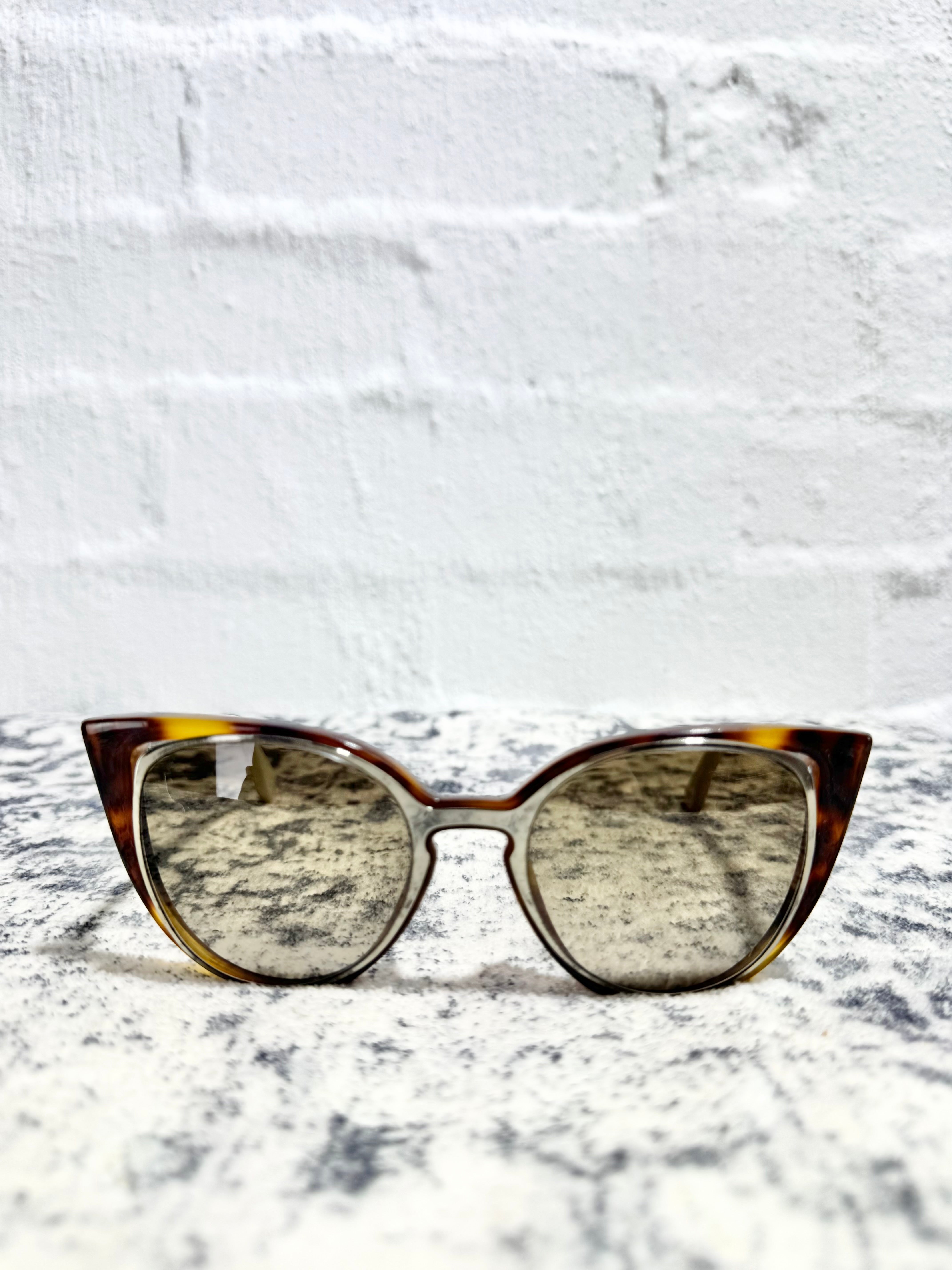 Fendi FF0136/S Havana Butterfly Sunglasses