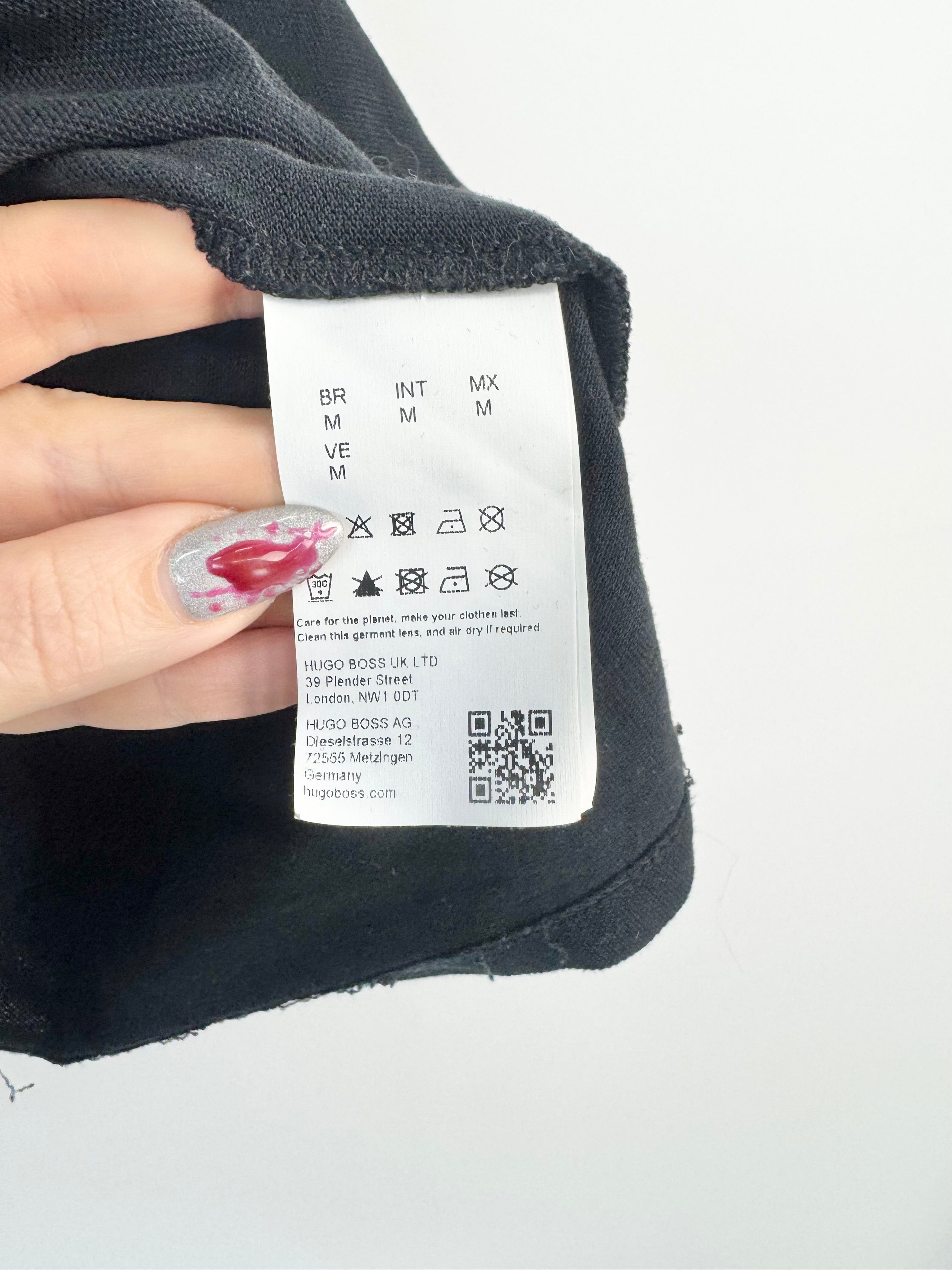 Boss by Hugo Boss Black Cotton Polo Top - M