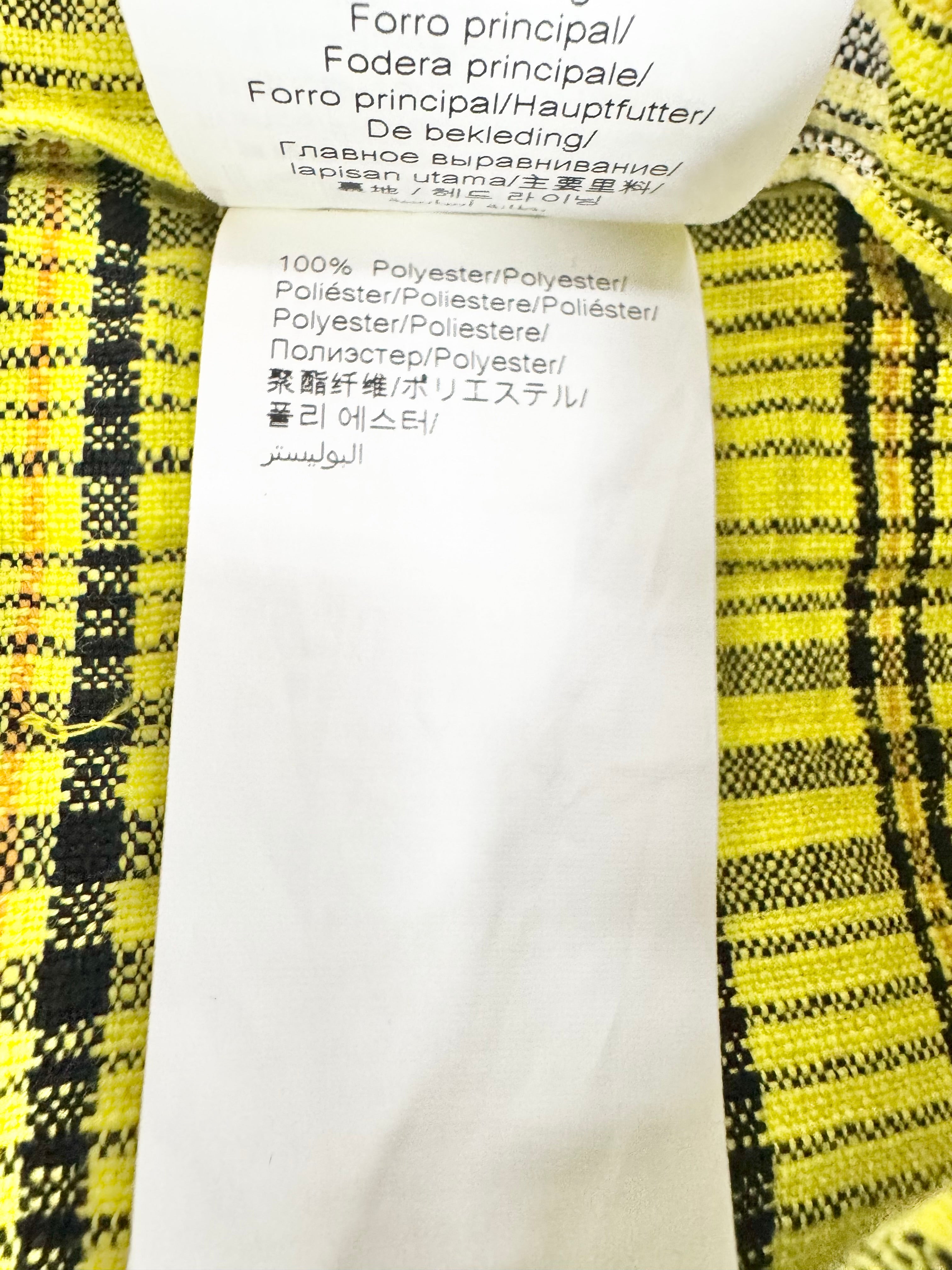 Kenzo Sunshine Yellow Cotton Short Shorts - AU10