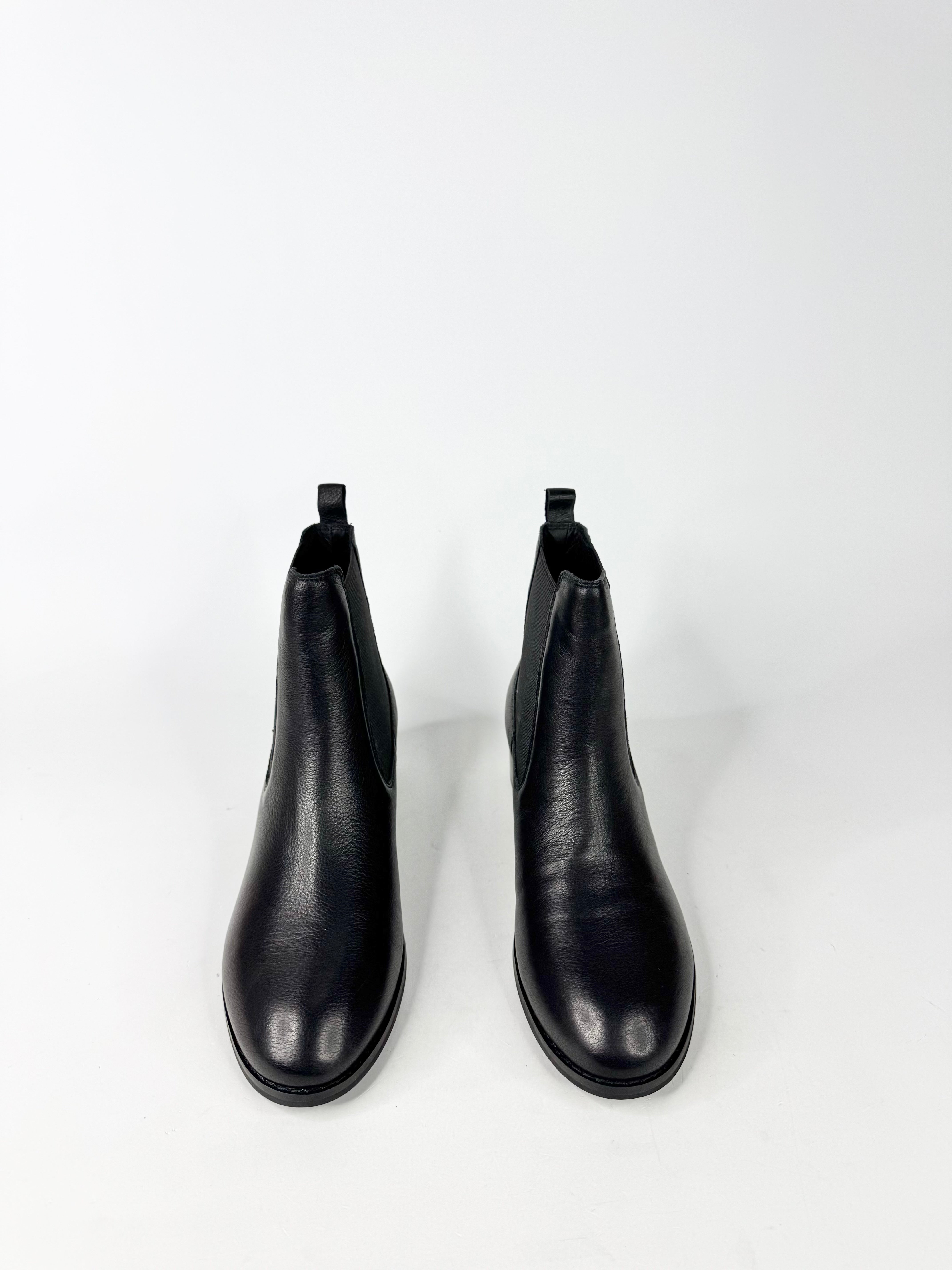 MFW Midas Shaine Black Leather Ankle Boot - EU38