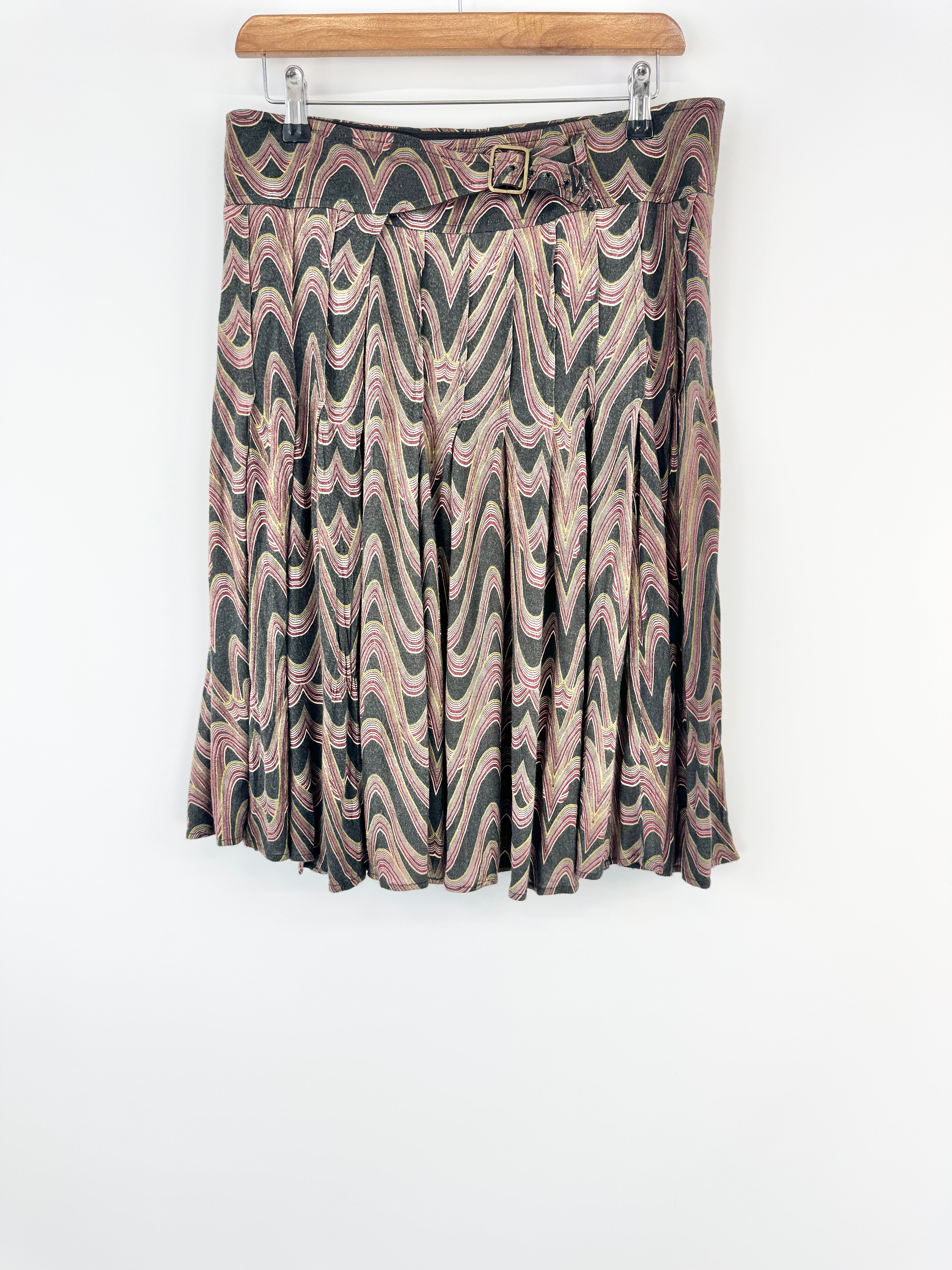 Scanlan Theodore Black Patterned Skirt - AU10