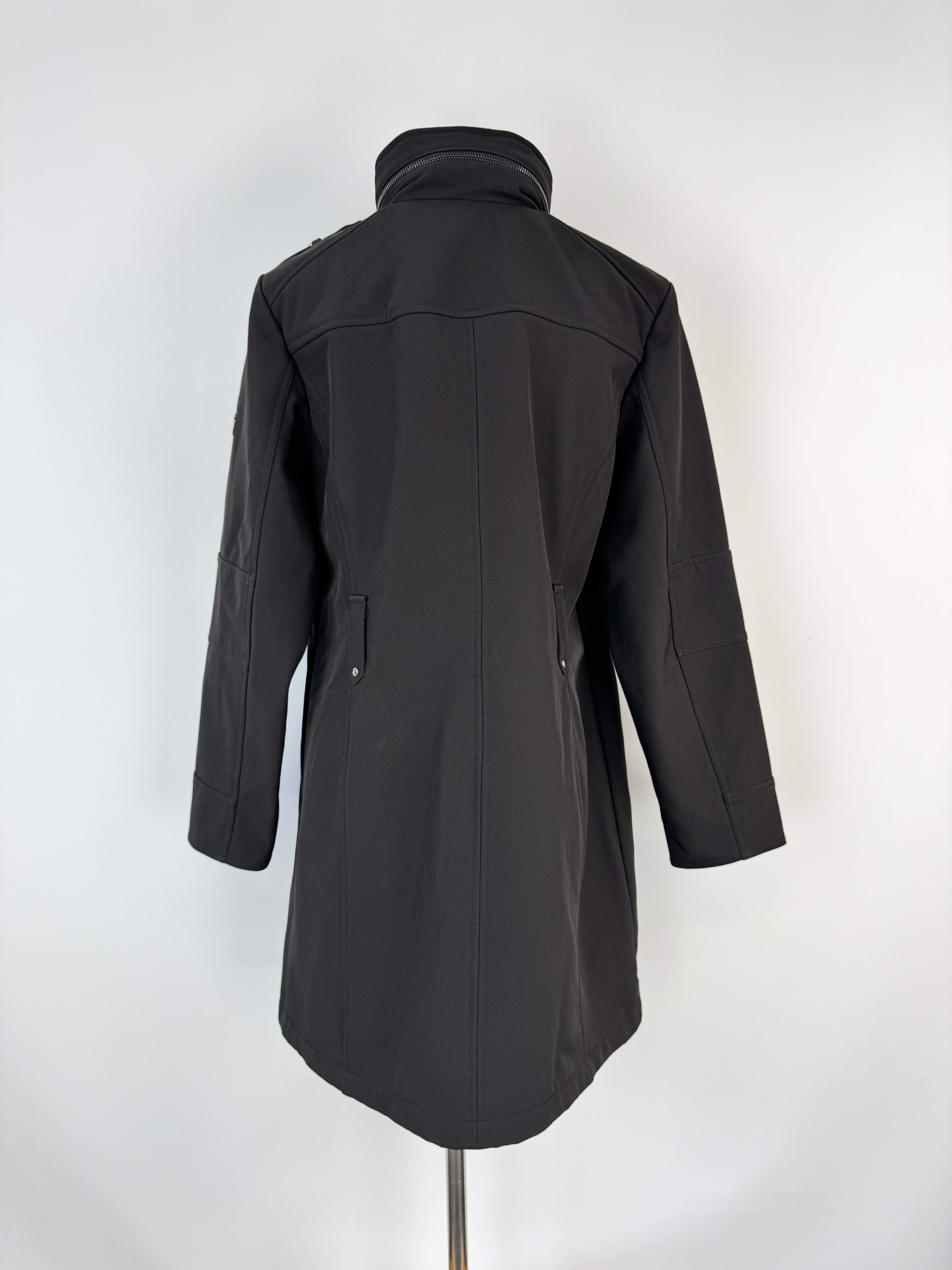 Michael Kors Black Softshell High Neck Coat - AU12